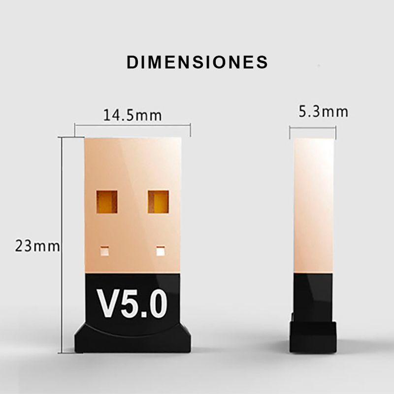 Transmisor Receptor Mini Usb Bluetooth 5.0 Pc Notebook -3