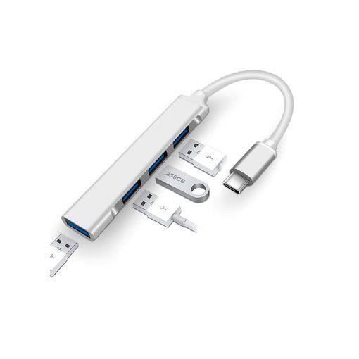 Adaptador Hub Tipo C A Usb 3.0 4 Usb Macbook Notebook-2