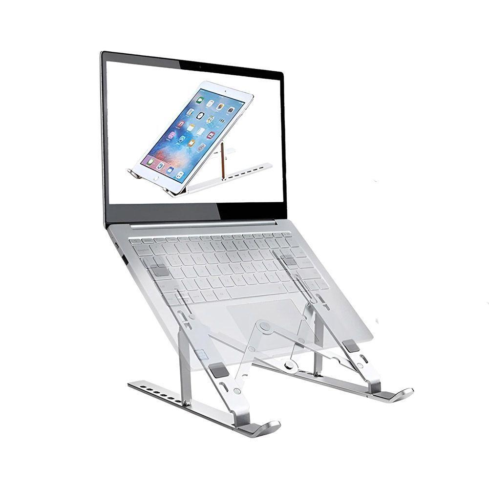 Soporte Notebook Metal Plegable Portatil 7 Niveles Altura-2