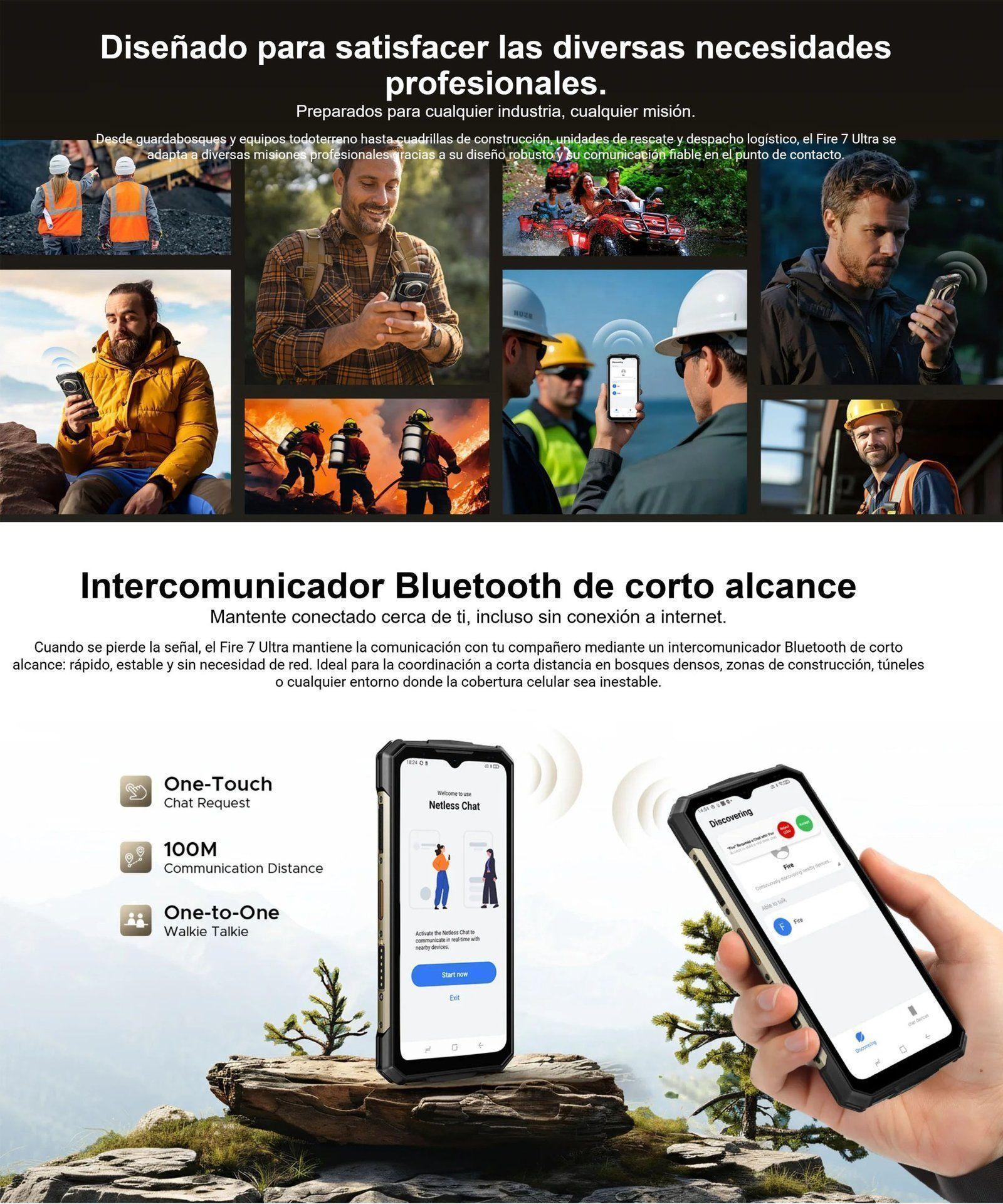 DOOGEE Fire 7 - Ultra 5G Intercomunicador POC Altavoz 125dB-3