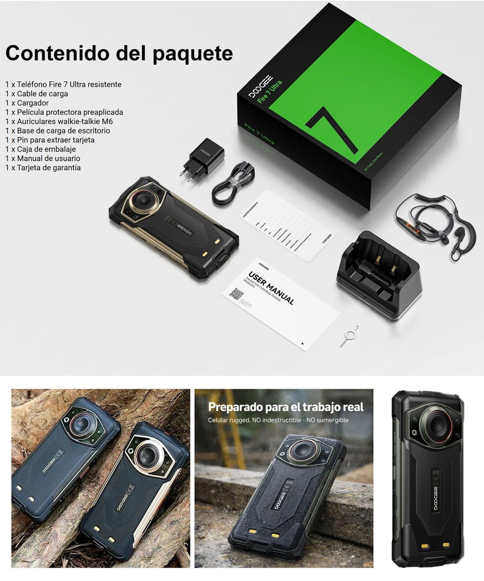 DOOGEE Fire 7 - Ultra 5G Intercomunicador POC Altavoz 125dB-8