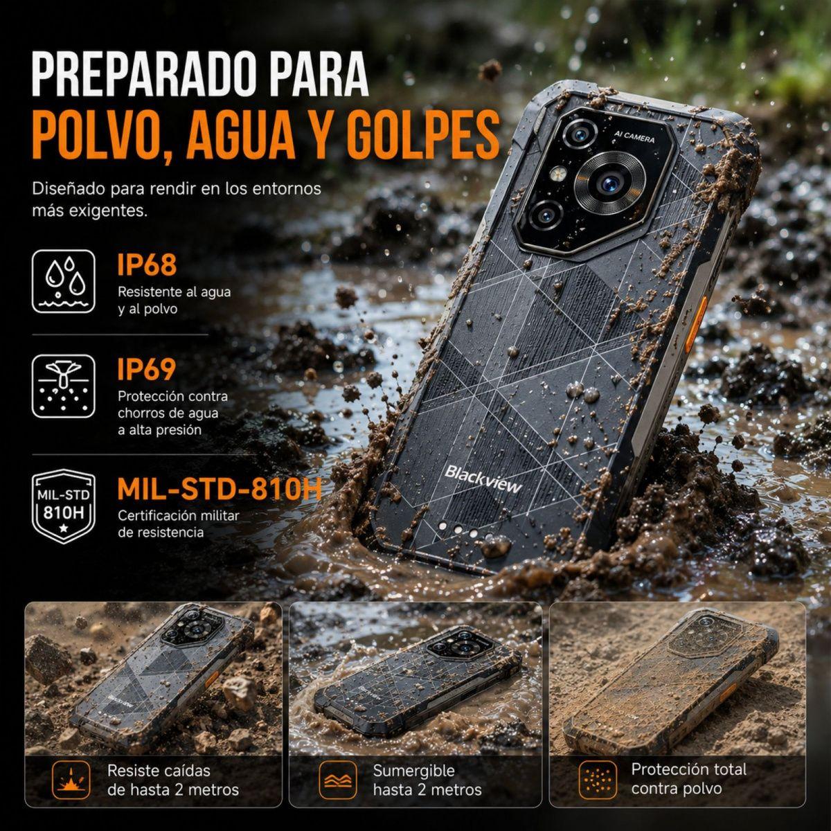 Celular Rugged Blackview BL7000 Pro 5G 512GB 32GB RAM-2