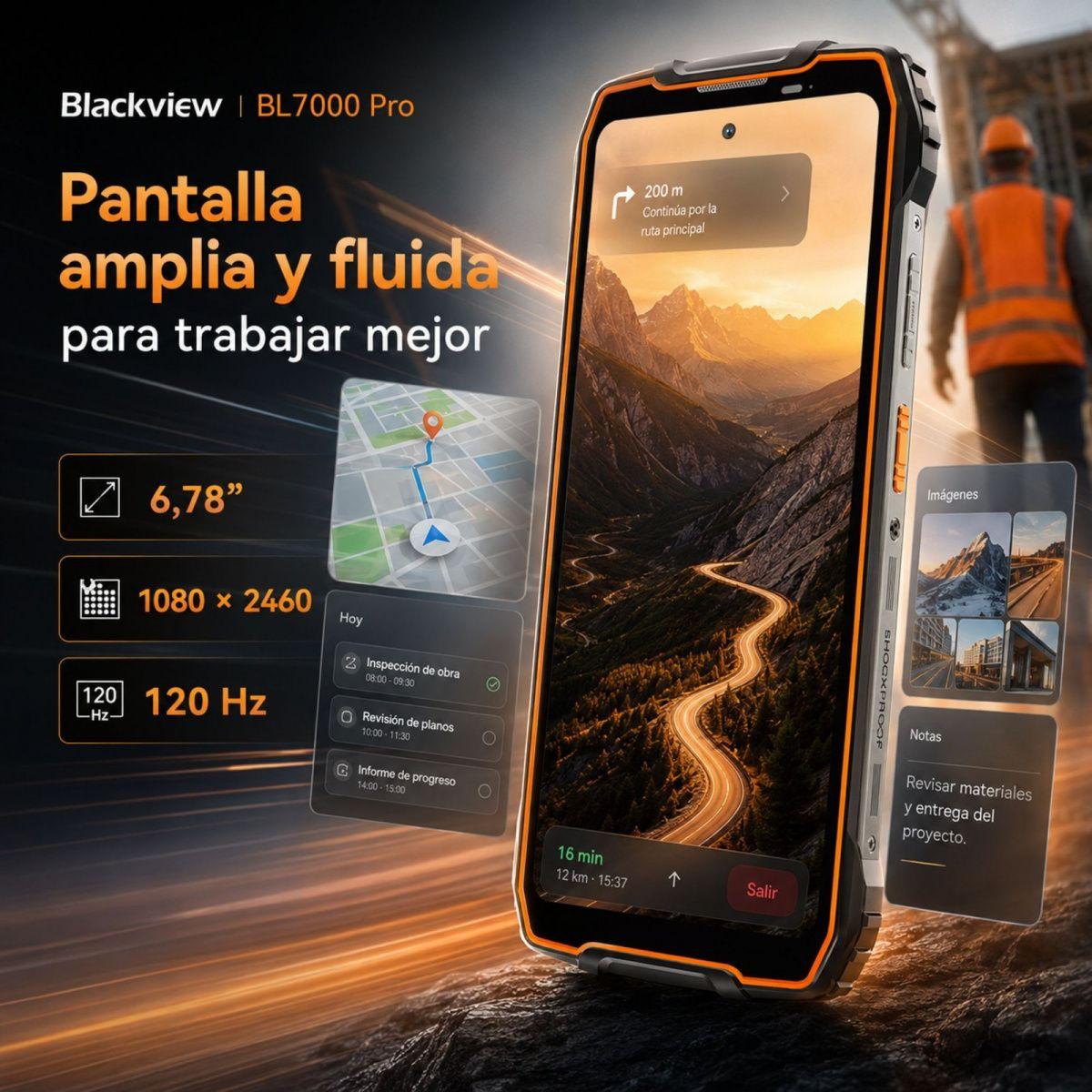 Celular Rugged Blackview BL7000 Pro 5G 512GB 32GB RAM-3