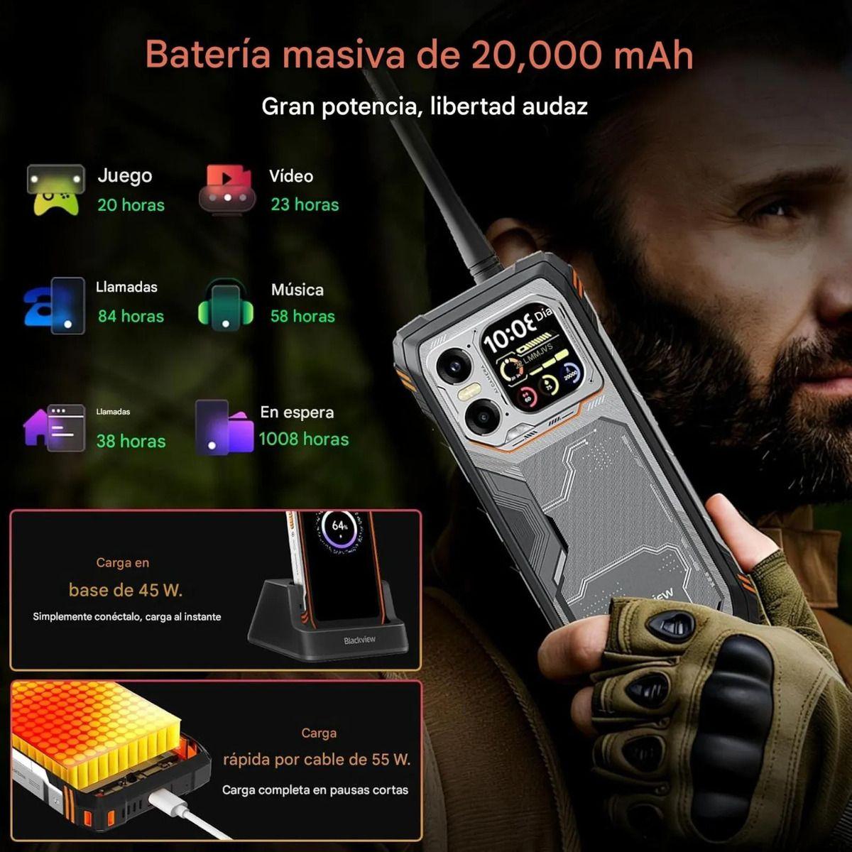 Blackview XPLORE 1 Walkie Talkie 5G 20000mAh 12+256GB Rugged-3
