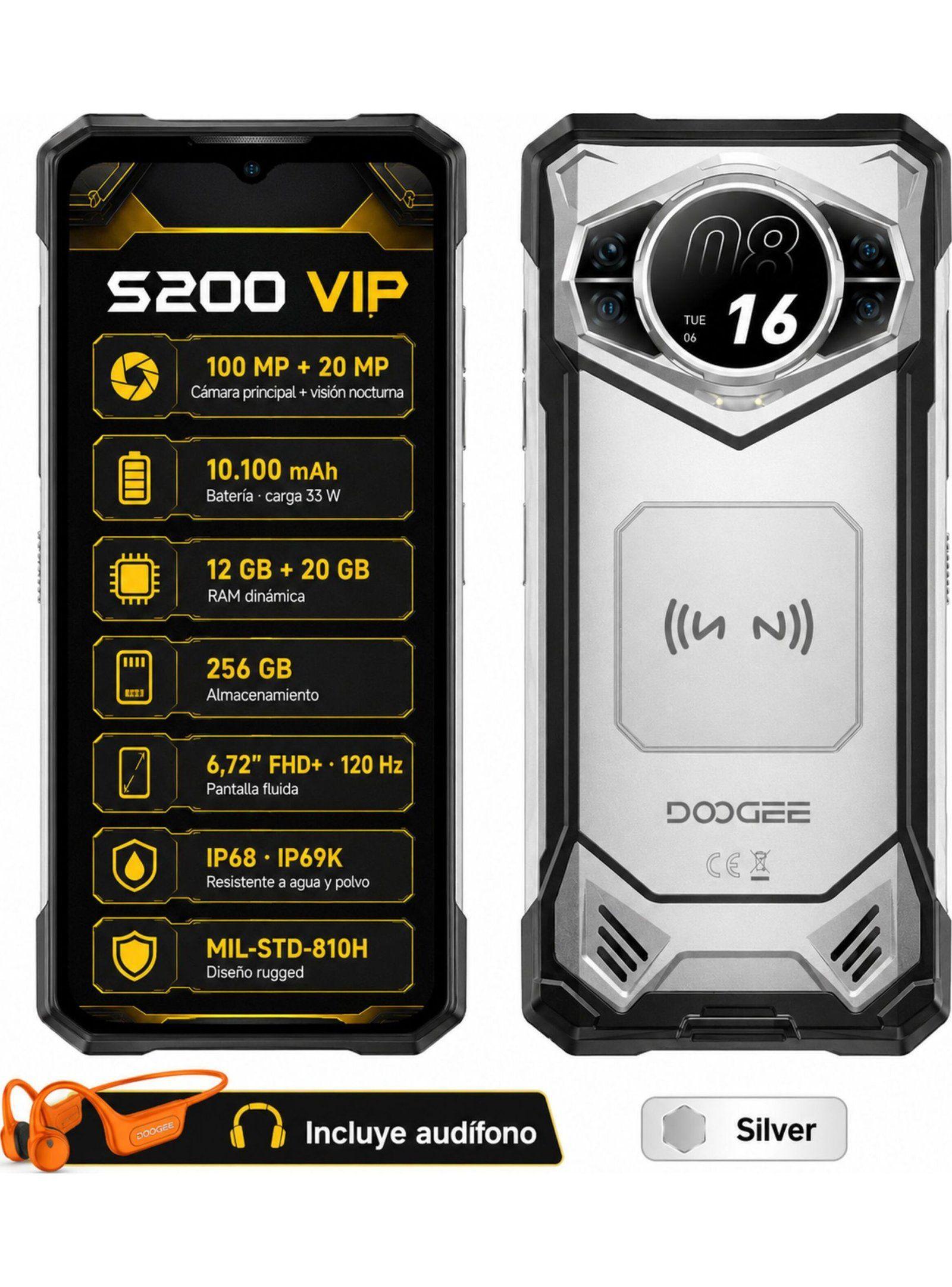 DOOGEE S200 VIP 5G Celular Rugged 48GB 256GB-0