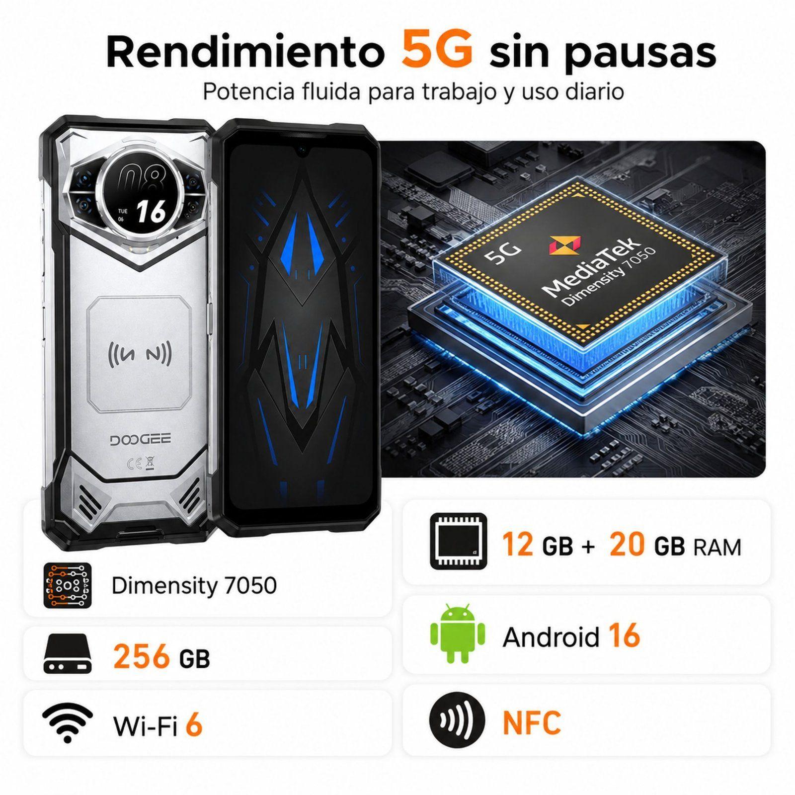 DOOGEE S200 VIP 5G Celular Rugged 48GB 256GB-4