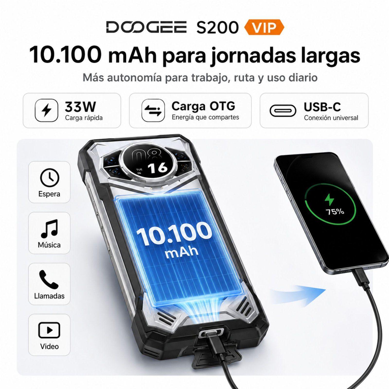 DOOGEE S200 VIP 5G Celular Rugged 48GB 256GB-5