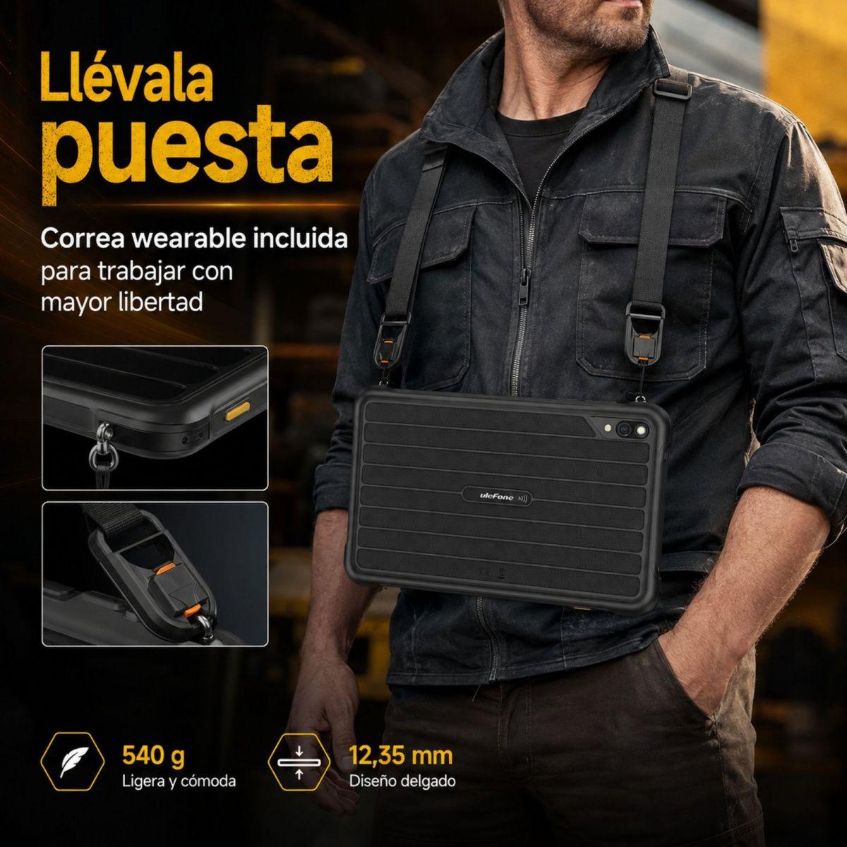 Tablet Rugged Ulefone RugKing Pad Pro 4G Compacta 128GB 24GB-2