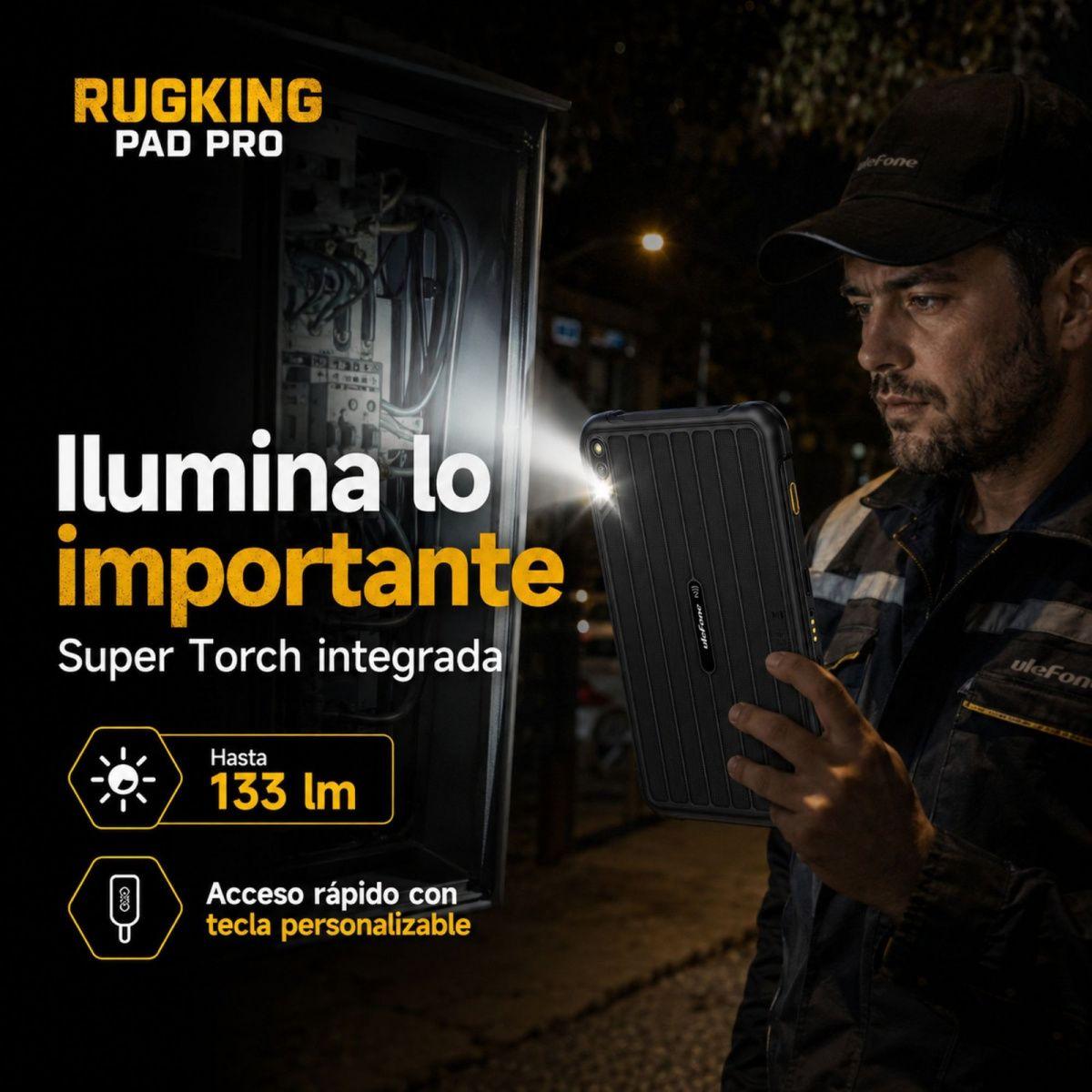 Tablet Rugged Ulefone RugKing Pad Pro 4G Compacta 128GB 24GB-4