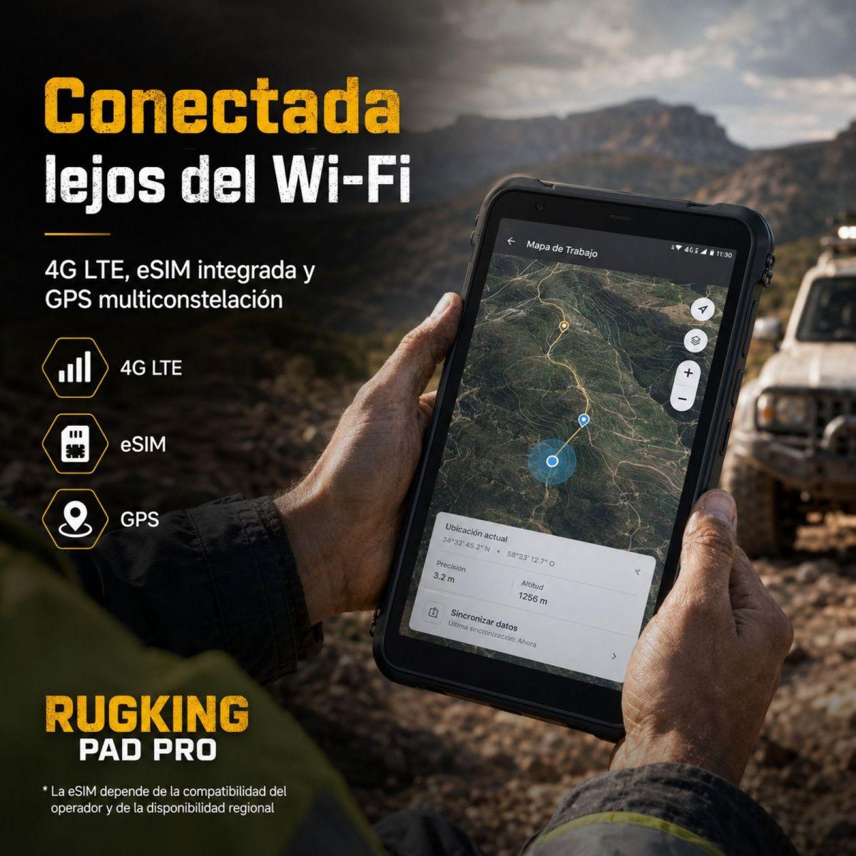 Tablet Rugged Ulefone RugKing Pad Pro 4G Compacta 128GB 24GB-8