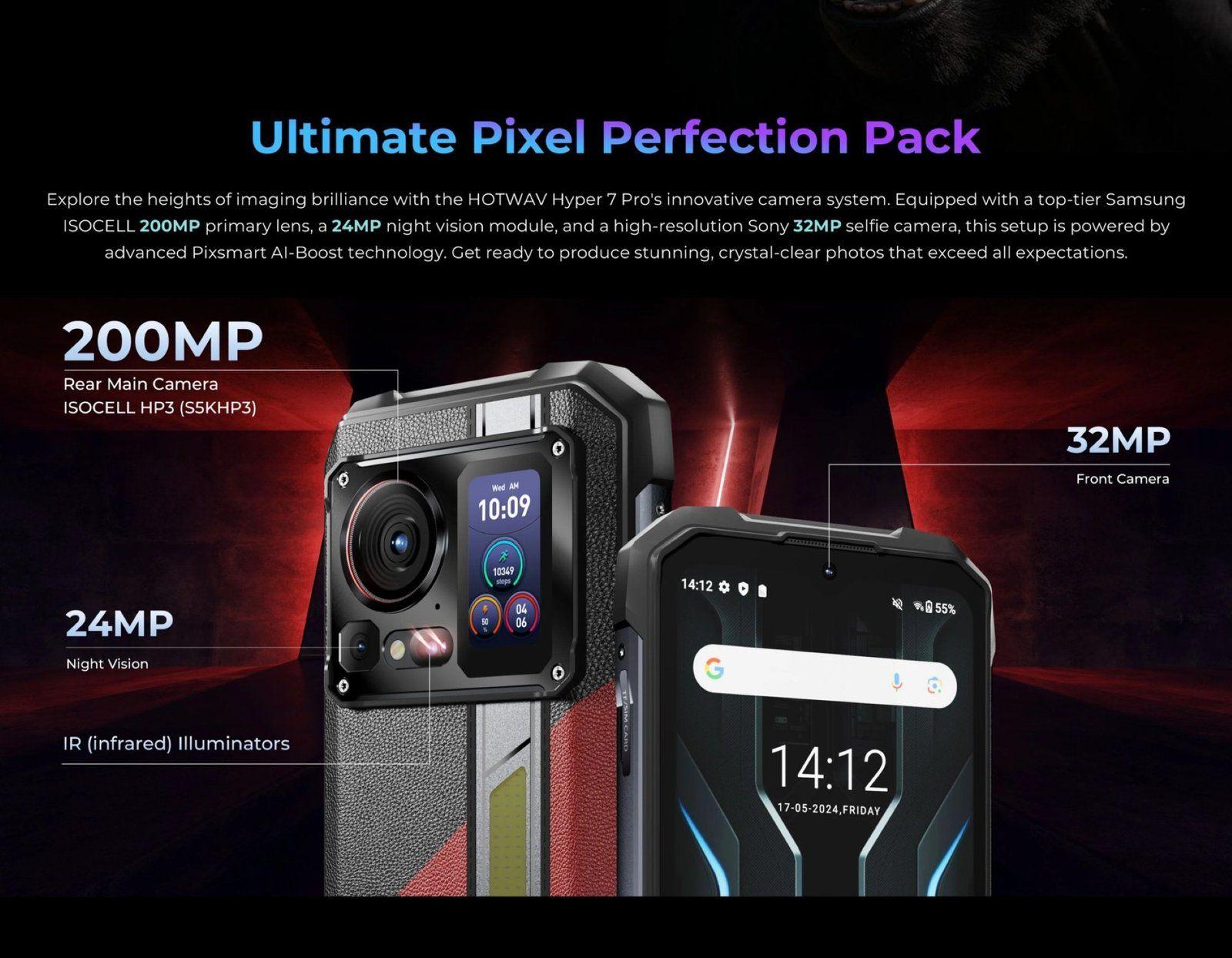 HOTWAV Hyper 7 Pro - Smartphone Rugerizado con 200MP-5