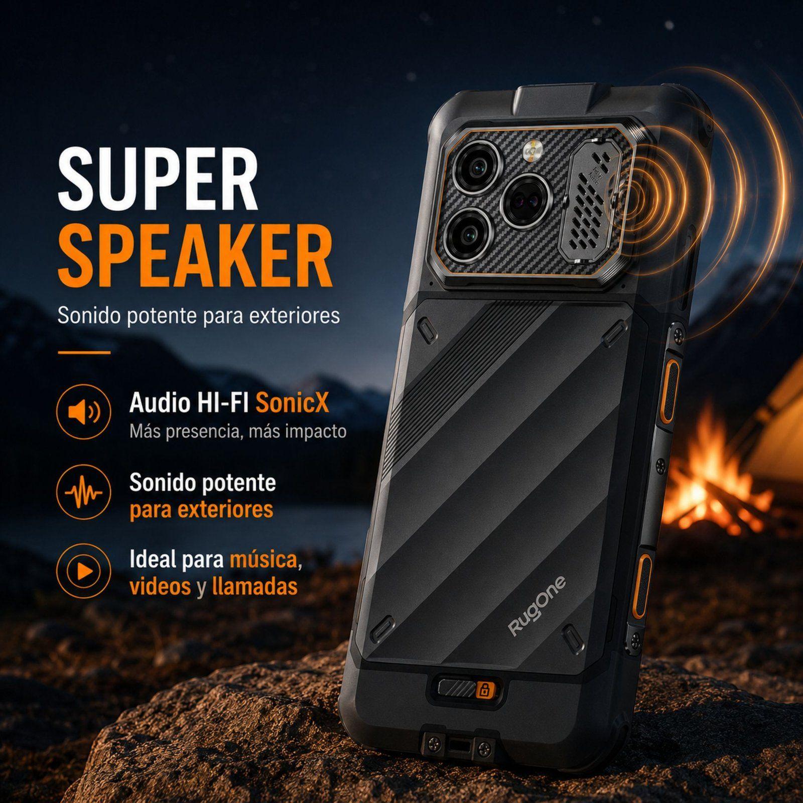 Celular Rugged RugOne Xever 8 4G 2 Baterías 256GB 16GB RAM-3