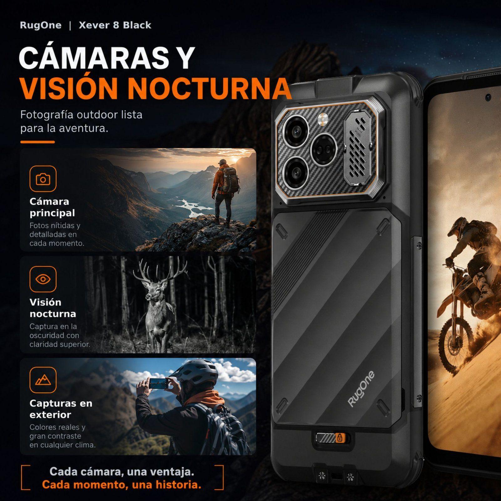 Celular Rugged RugOne Xever 8 4G 2 Baterías 256GB 16GB RAM-6