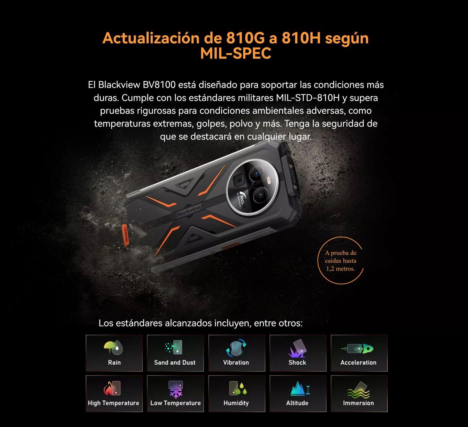 Blackview BV8100 - Smartphone Rugged 50 MP, Pantalla 2.4K-2