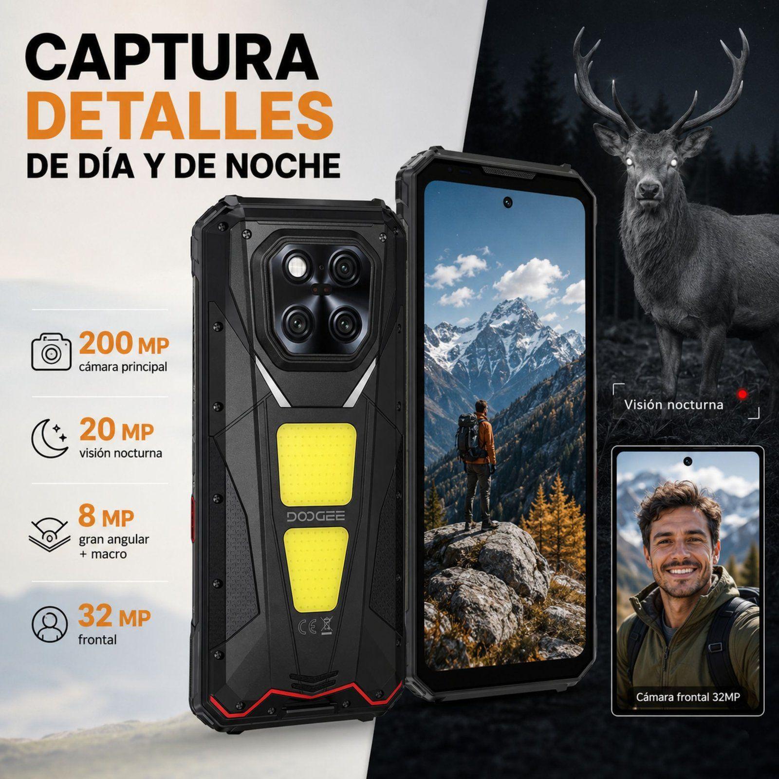 Celular Rugged DOOGEE V Max LR 5G Láser 40m 512GB 36GB RAM-6