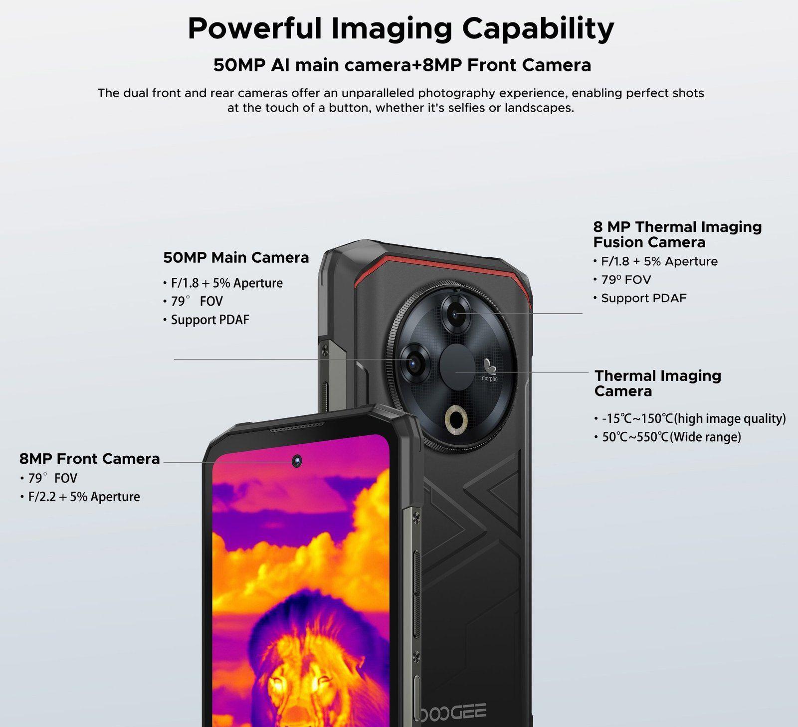 Doogee Fire 6 - Smartphone Resistente con Cámara Térmica-5