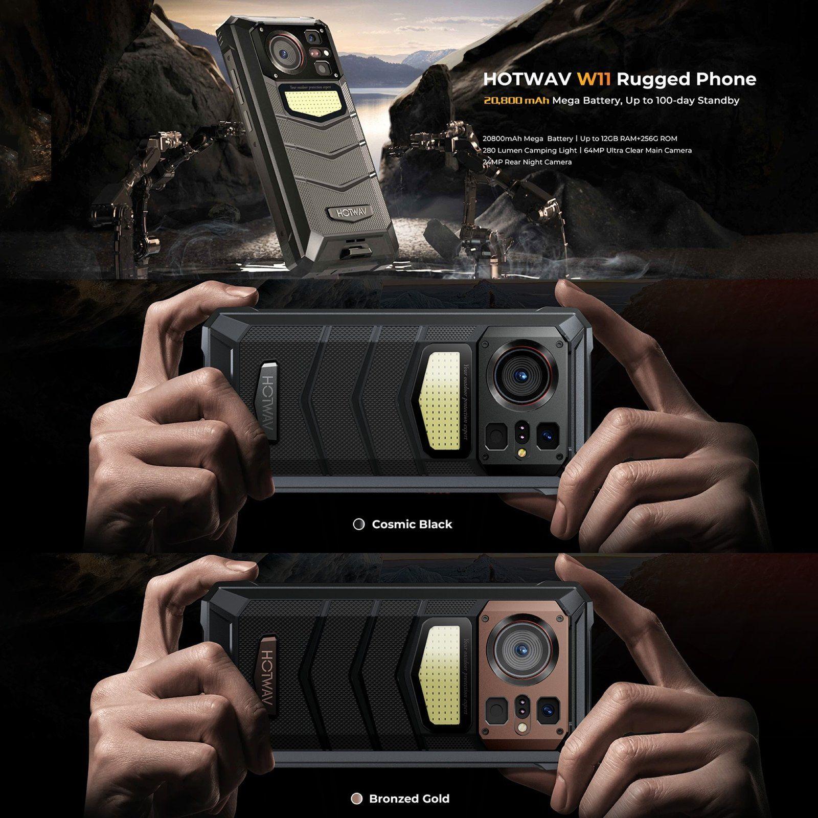 HOTWAV W11 - Smartphone Resistente con Batería de 20.800mAh-3