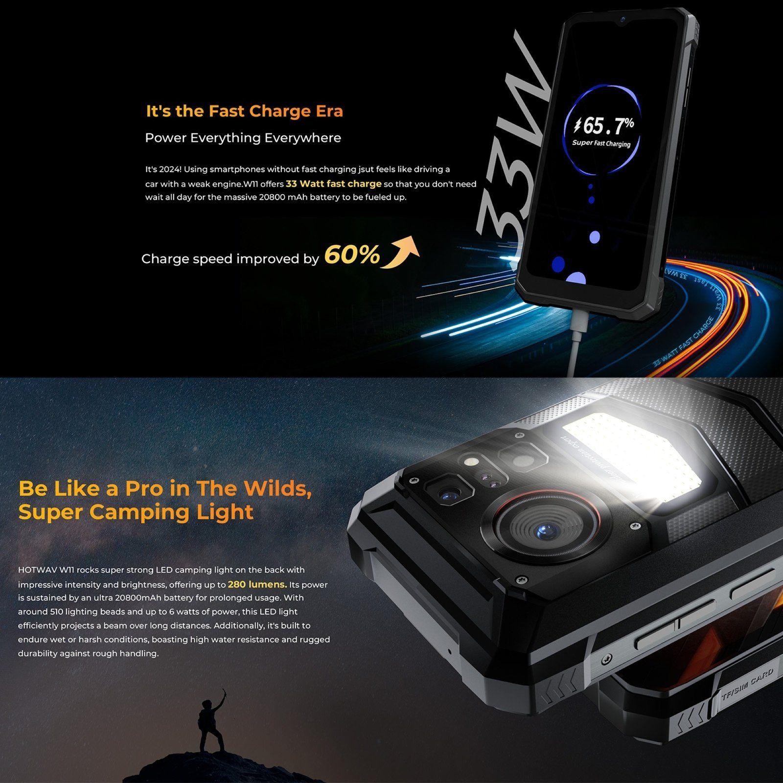 HOTWAV W11 - Smartphone Resistente con Batería de 20.800mAh-6
