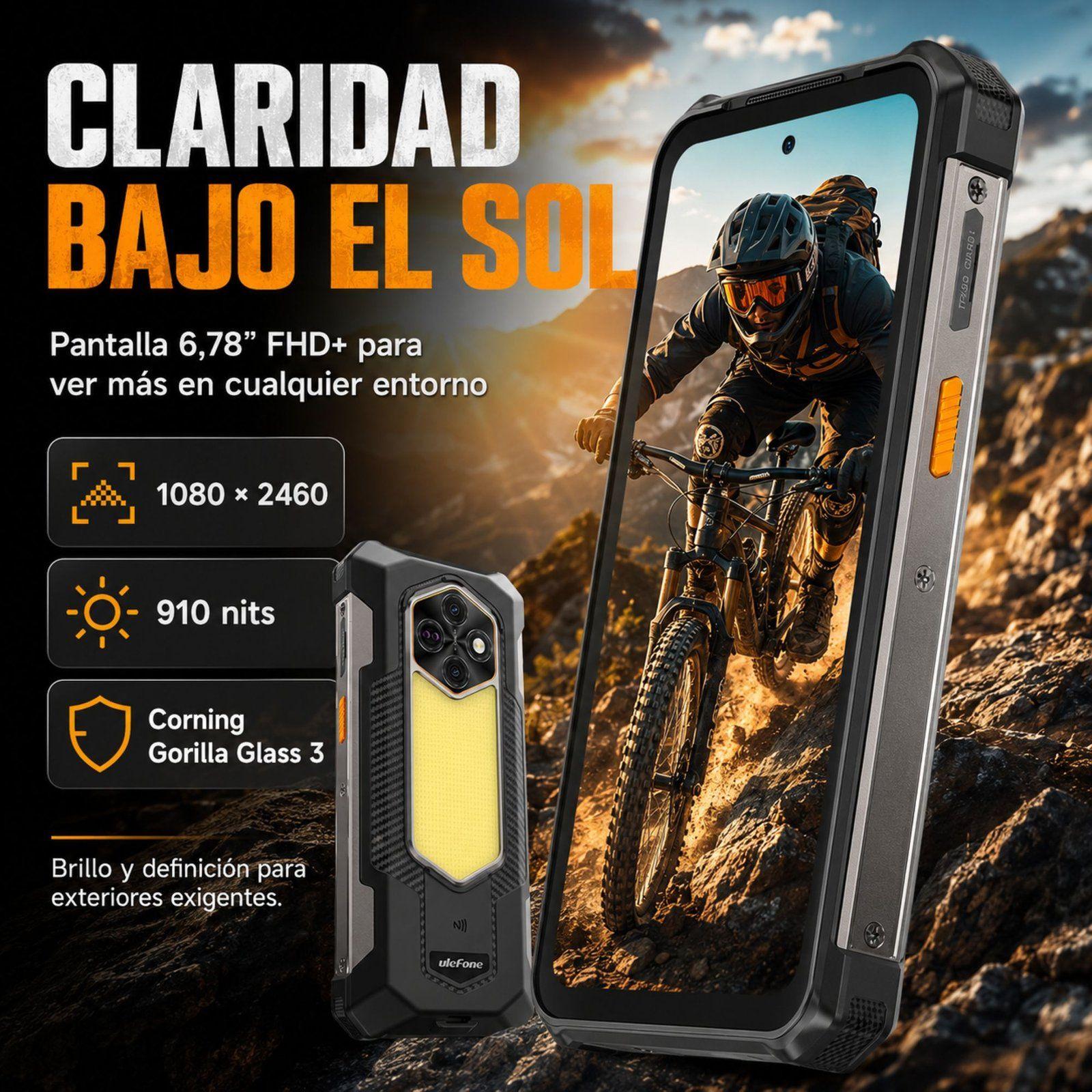 Celular Rugged RugKing 5 Pro Batería 20000mAh 256GB 16GB-5