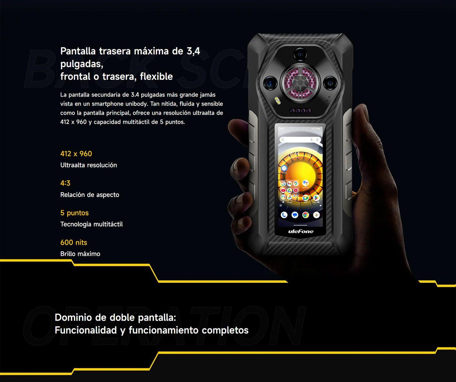 Ulefone Armor 30 Pro - Celular 5G Resistente Doble Pantalla-4