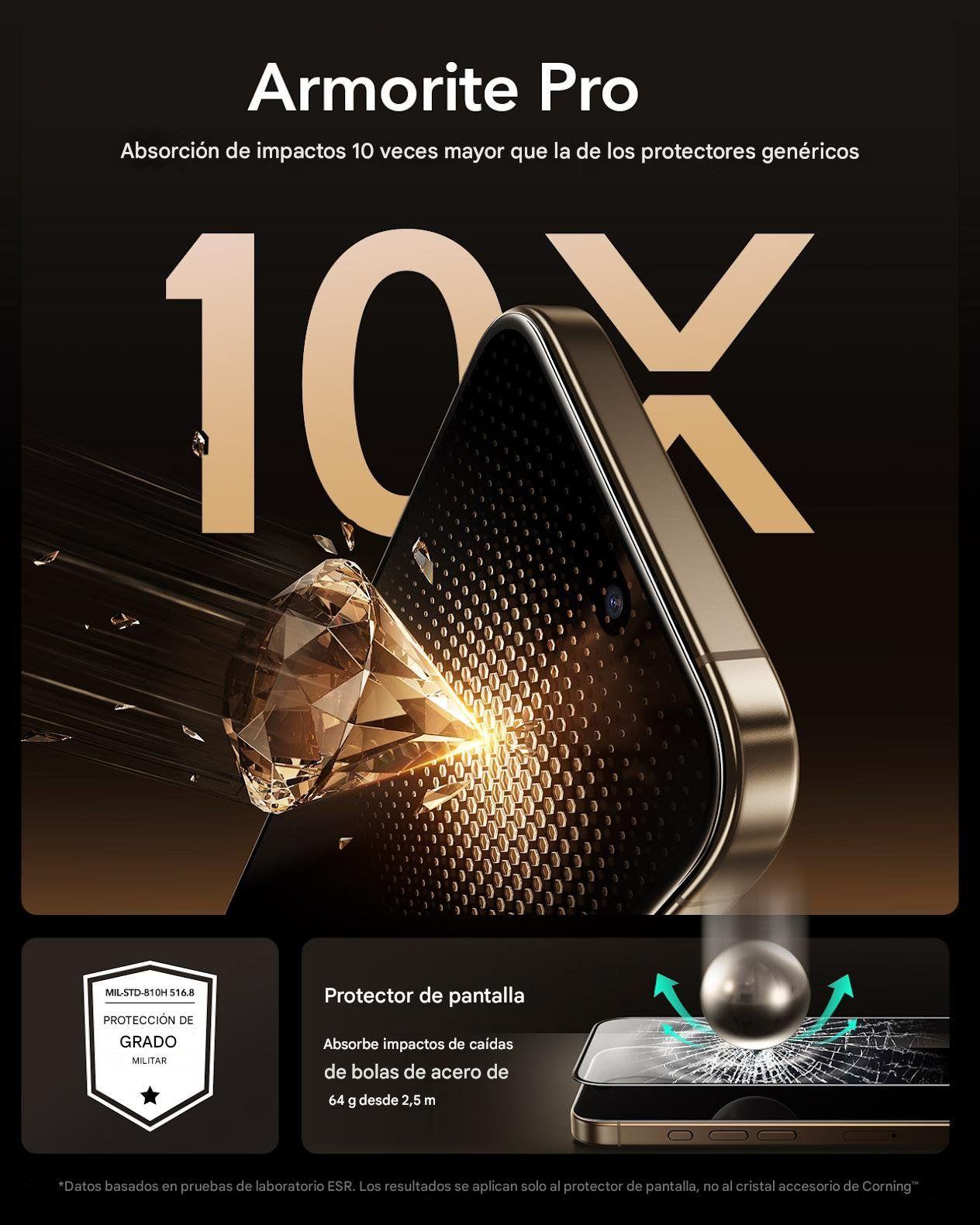 Para iPhone 17 Pro Max - ESR Vidrio Blindado Con Instalador-3