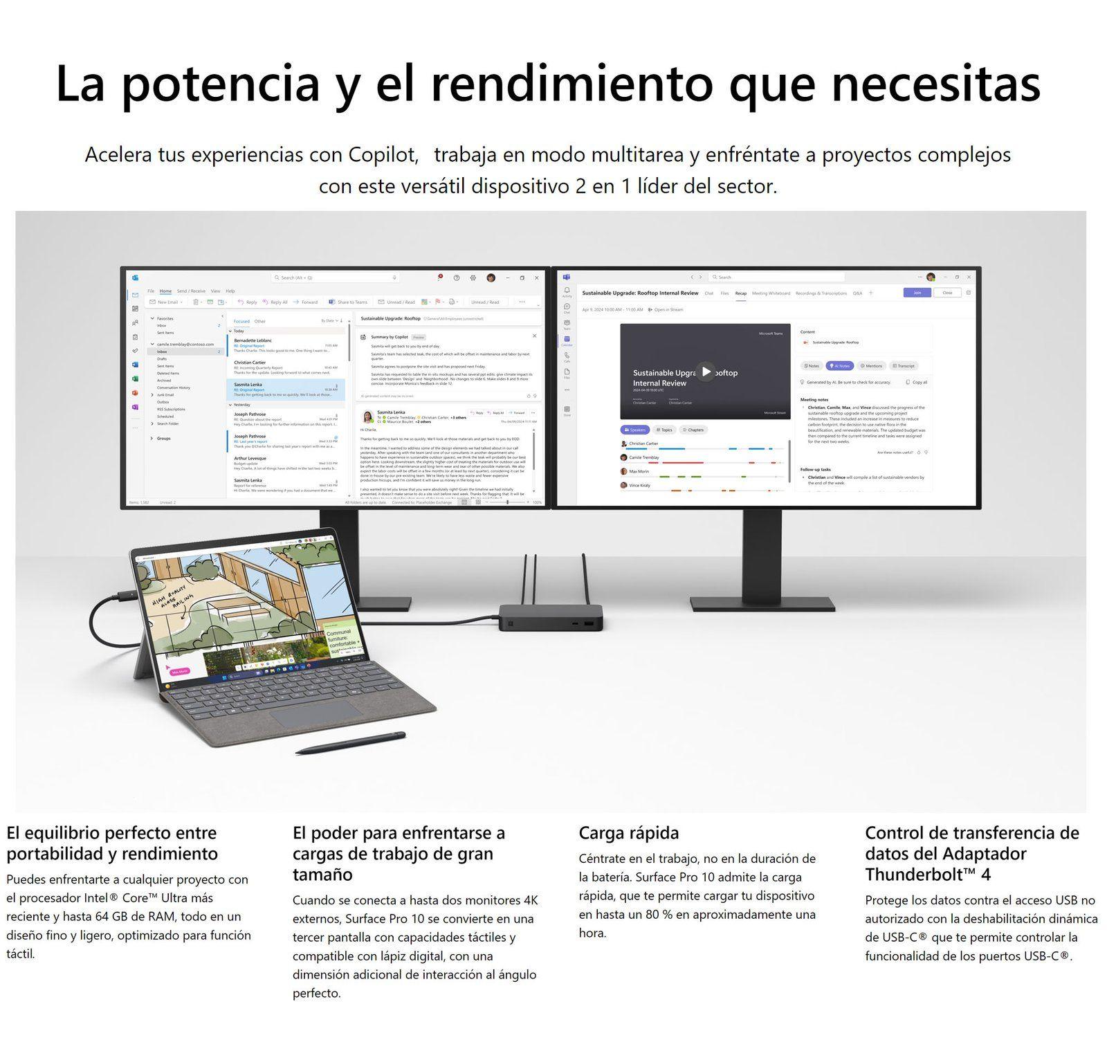 Surface Pro 10 - Tablet Windows 11, 32GB RAM + 1TB SSD-6