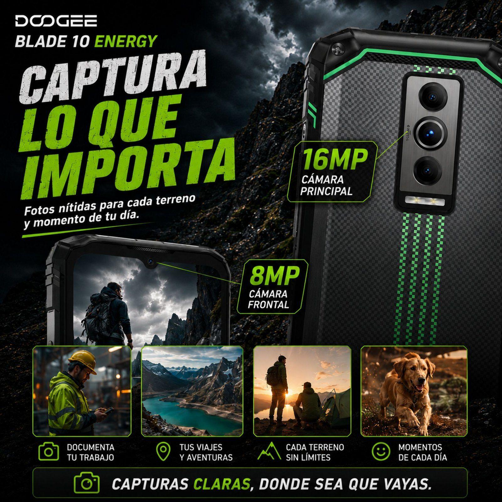 DOOGEE Blade 10 Energy | Celular Rugged Delgado IP68-7
