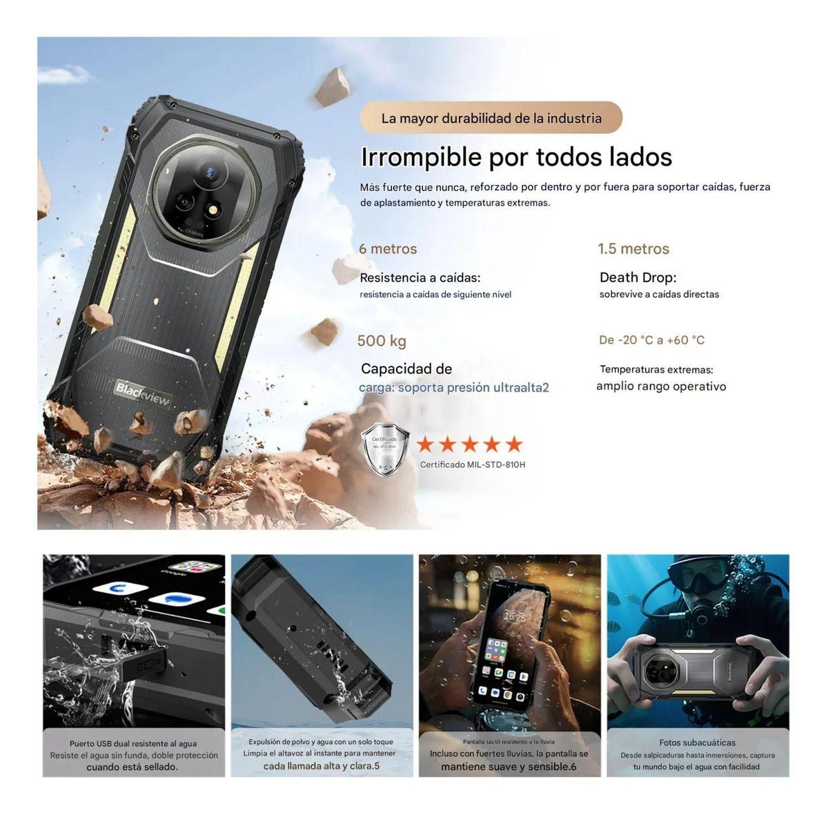 Blackview XPLORE 2 - Celular Satelital 5G 20000mAh 12+256GB-8