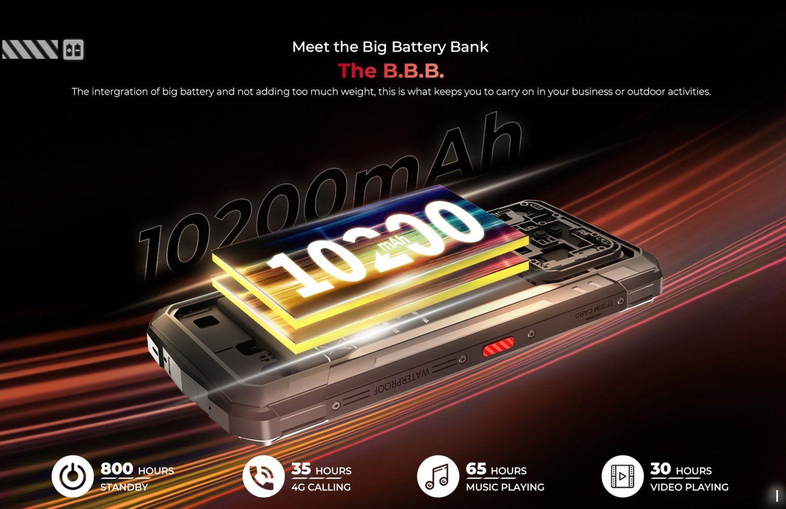 Hotwav Cyber X Pro - Smartphone Resistente 108MP, 21GB RAM -5