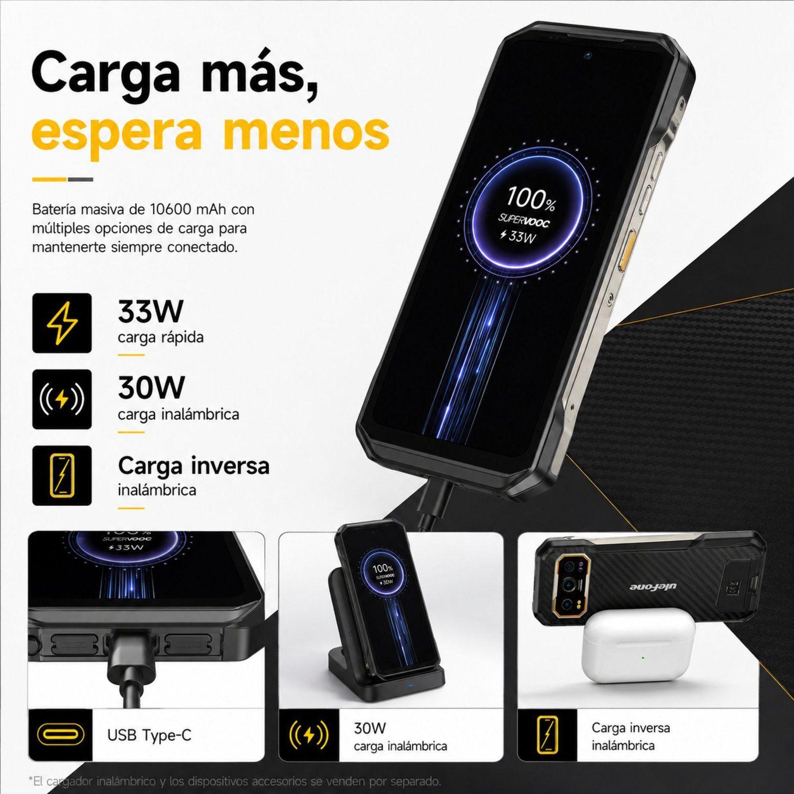 Ulefone Armor 27 Celular Rugged 24GB 256GB 10600mAh-6