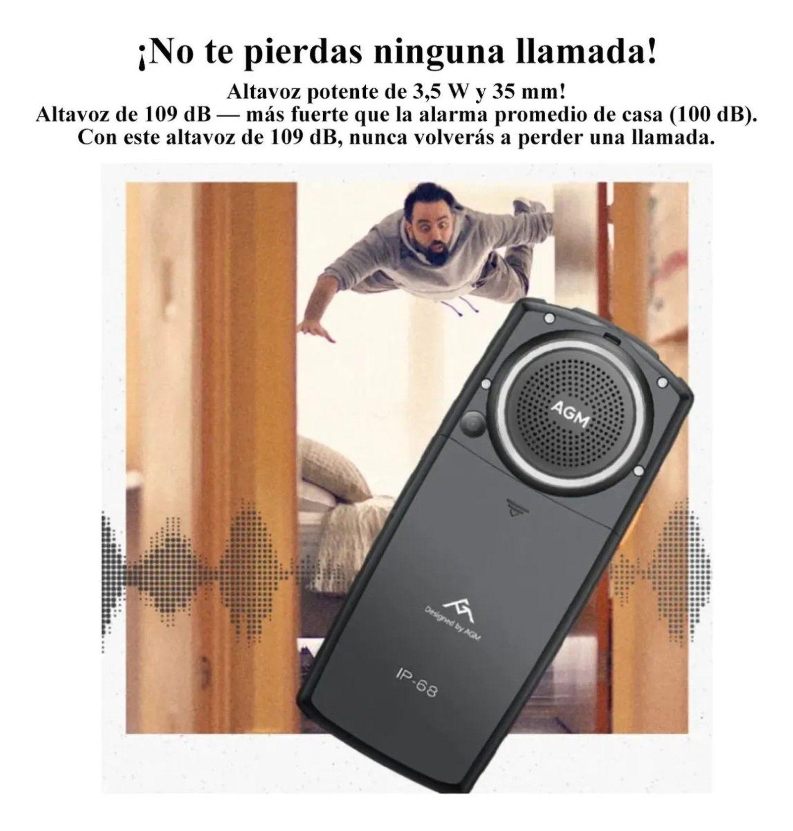 Celular Rugerizado AGM M6 4G, IP68, Altavoz 109dB, Dual SIM-6