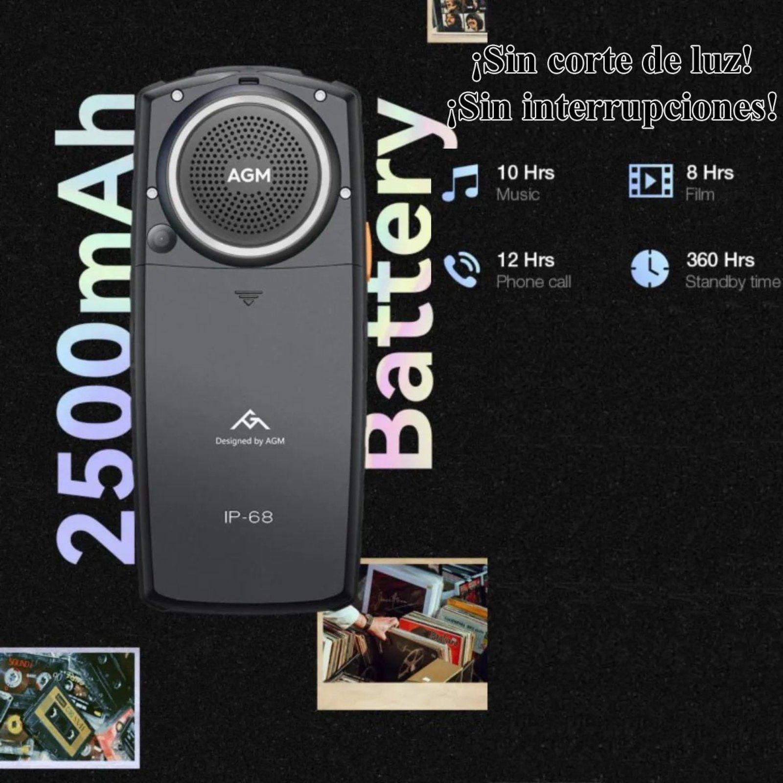 Celular Rugerizado AGM M6 4G, IP68, Altavoz 109dB, Dual SIM-7