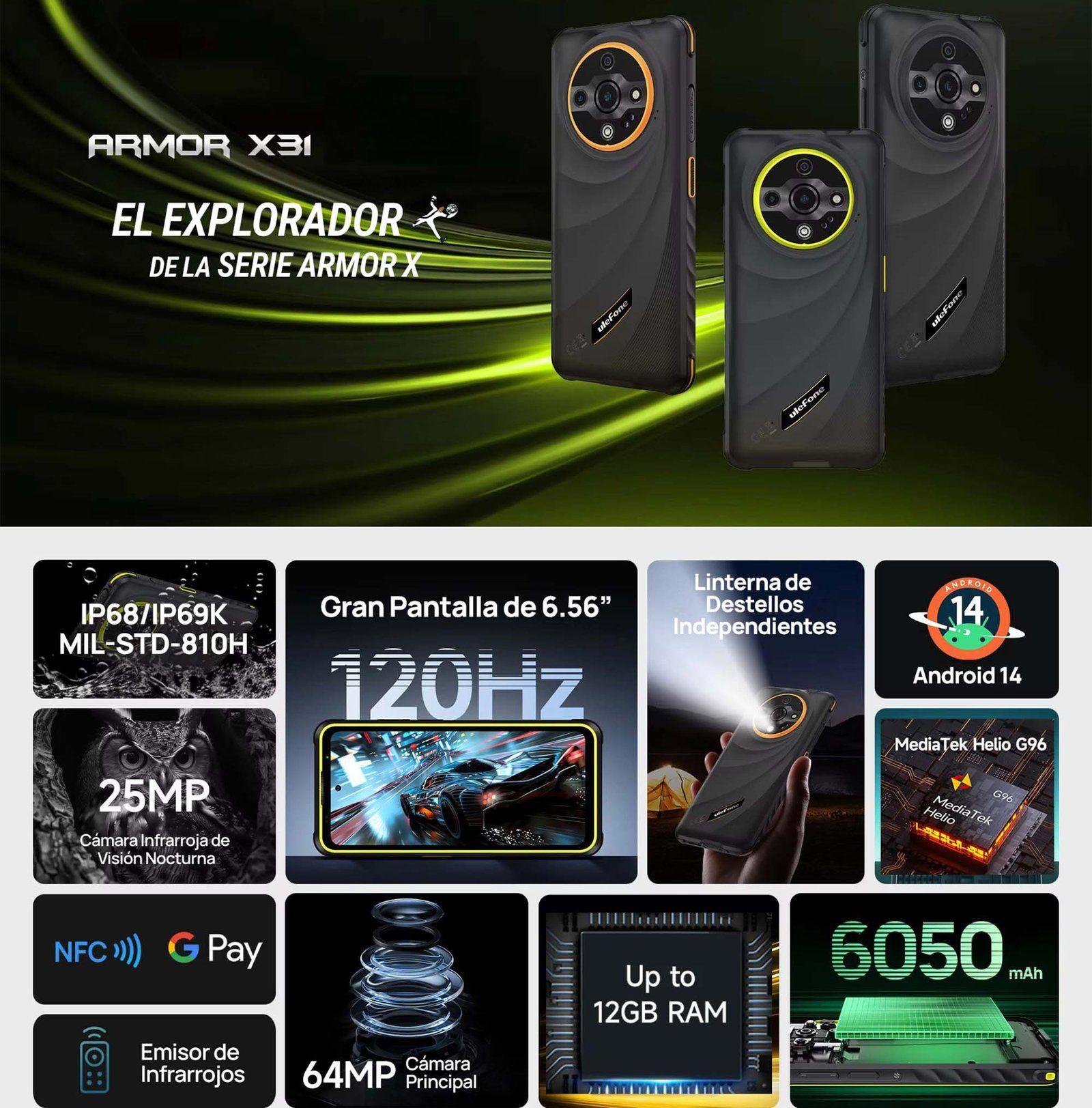 Ulefone Armor X31 - Resistencia Extrema Rugged Militar Ip68-2