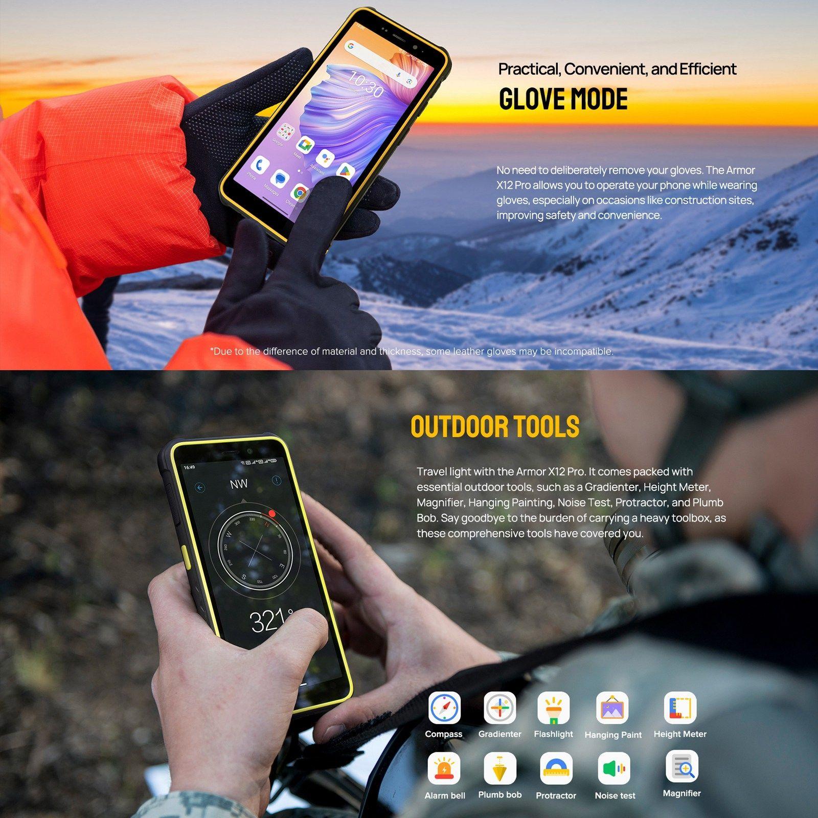 Armor X12 Pro, Rugged Resistente Golpes Polvo Agua-7