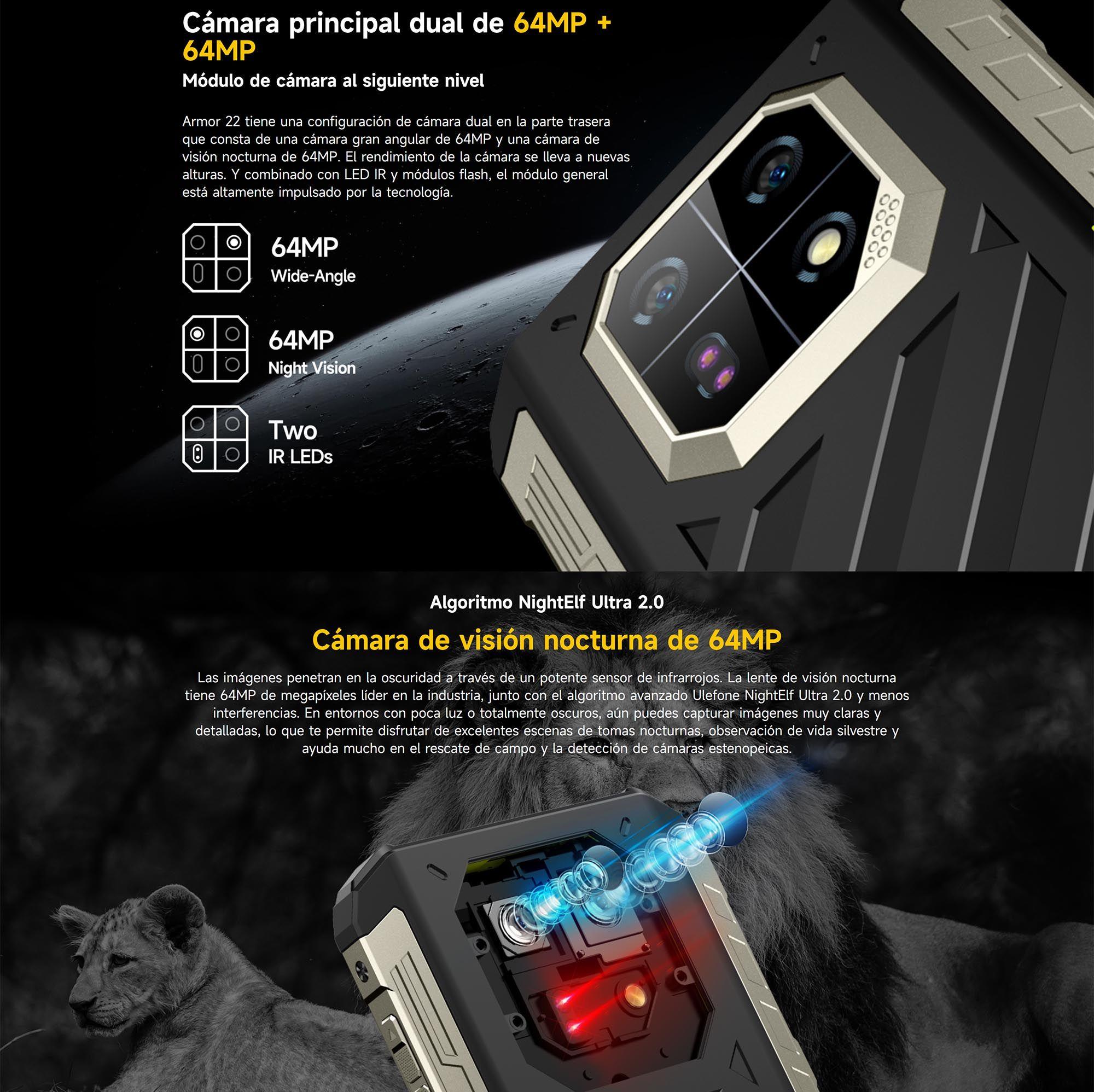 Armor 22 - Rugged Resistente: Golpes Polvo y Agua-3