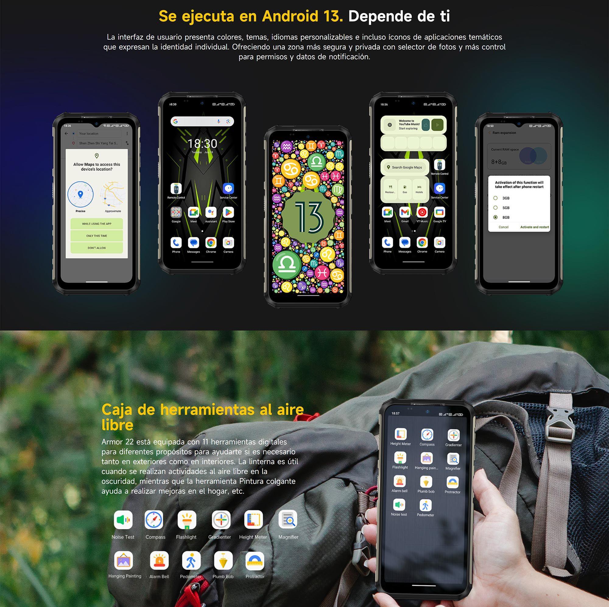 Armor 22 - Rugged Resistente: Golpes Polvo y Agua-7