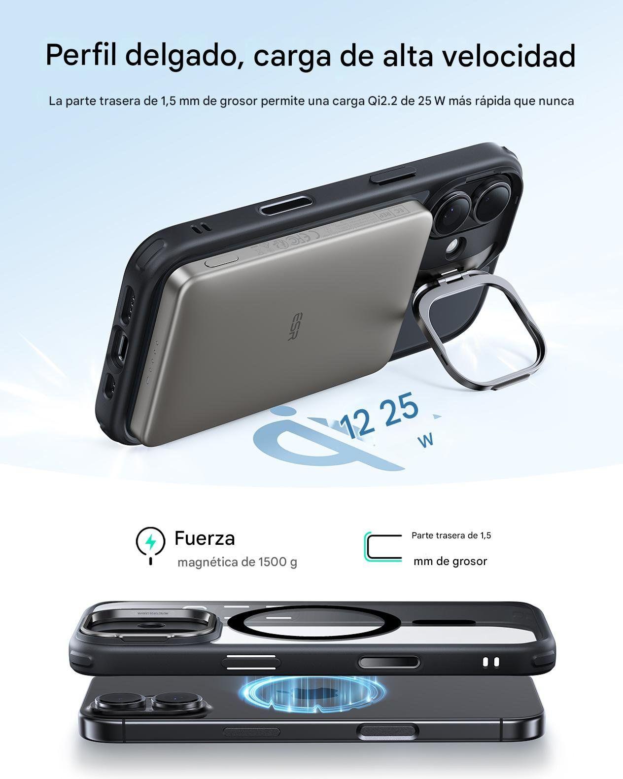 Para iPhone 17 - ESR Premium Carcasa Magsafe Con Soporte-5