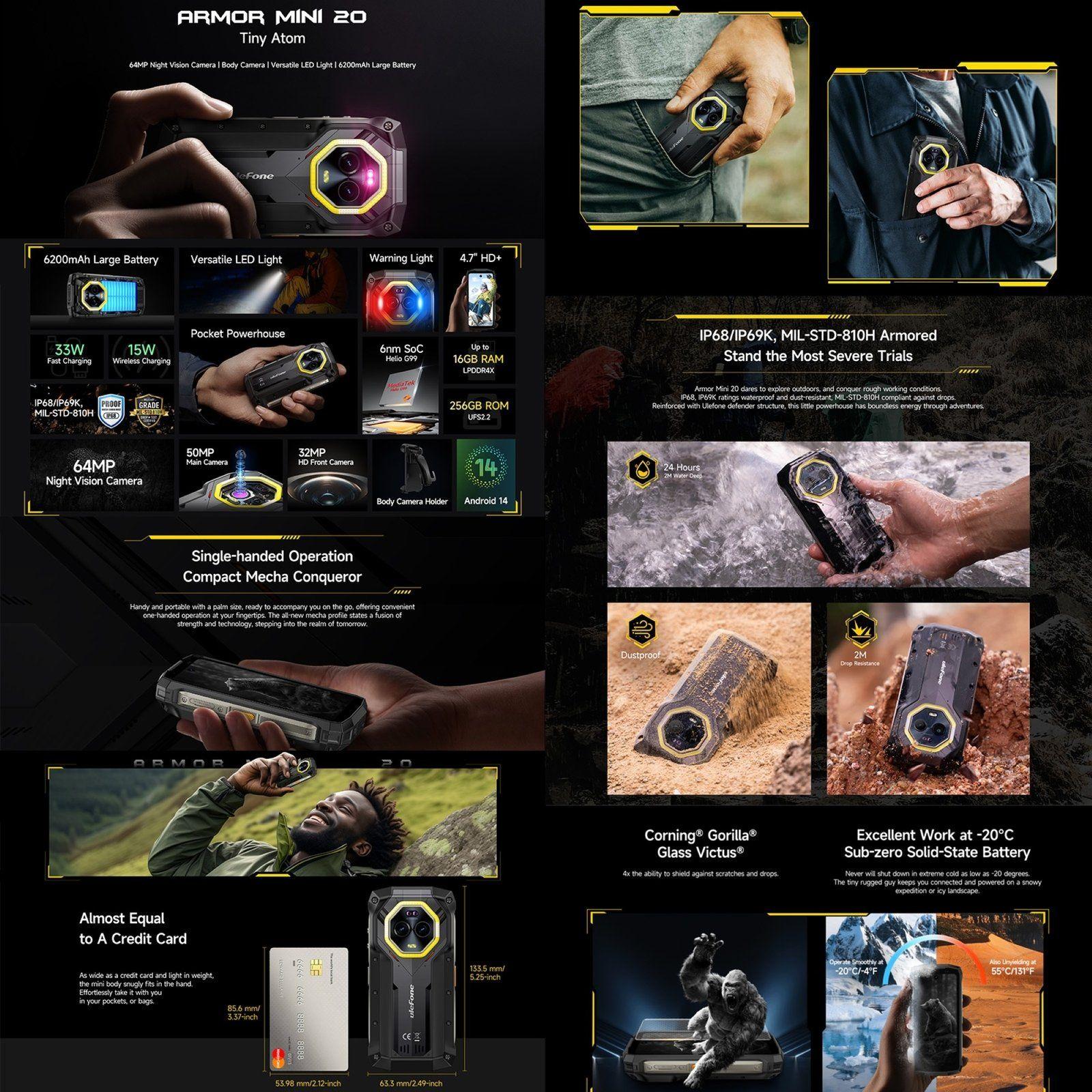 Ulefone Armor Mini 20 - El Celular Resistente Más Pequeño -2