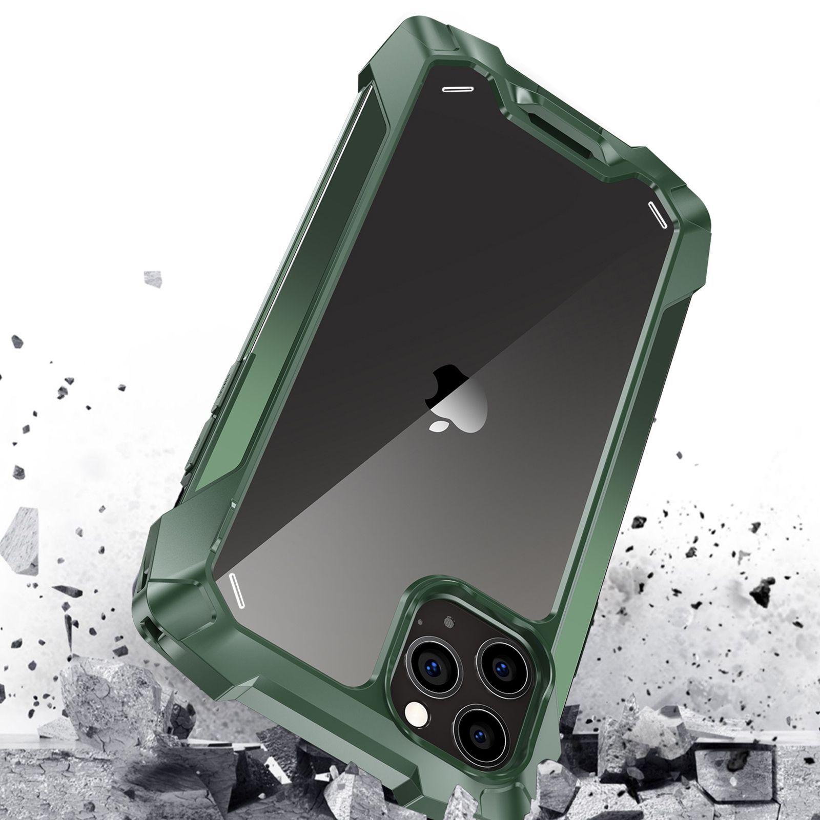 Carcasa: iPhone 12 Mini - Resistente Funda / Verde-3