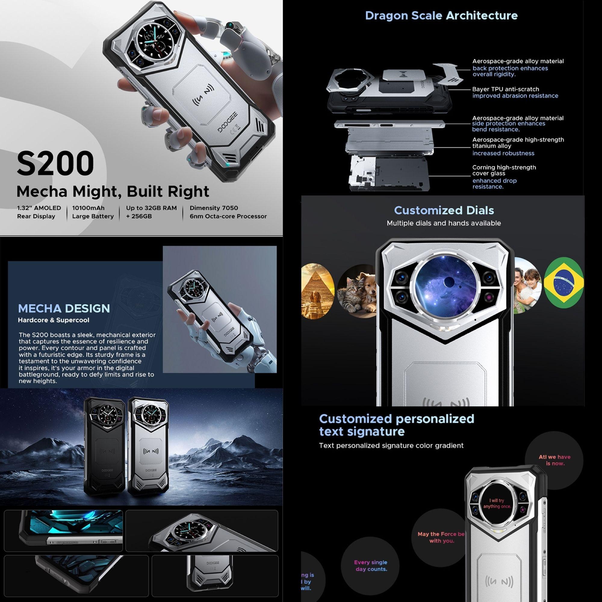 Doogee S200 - Smartphone Ultra resistente IP68, Dualsim 5G-3