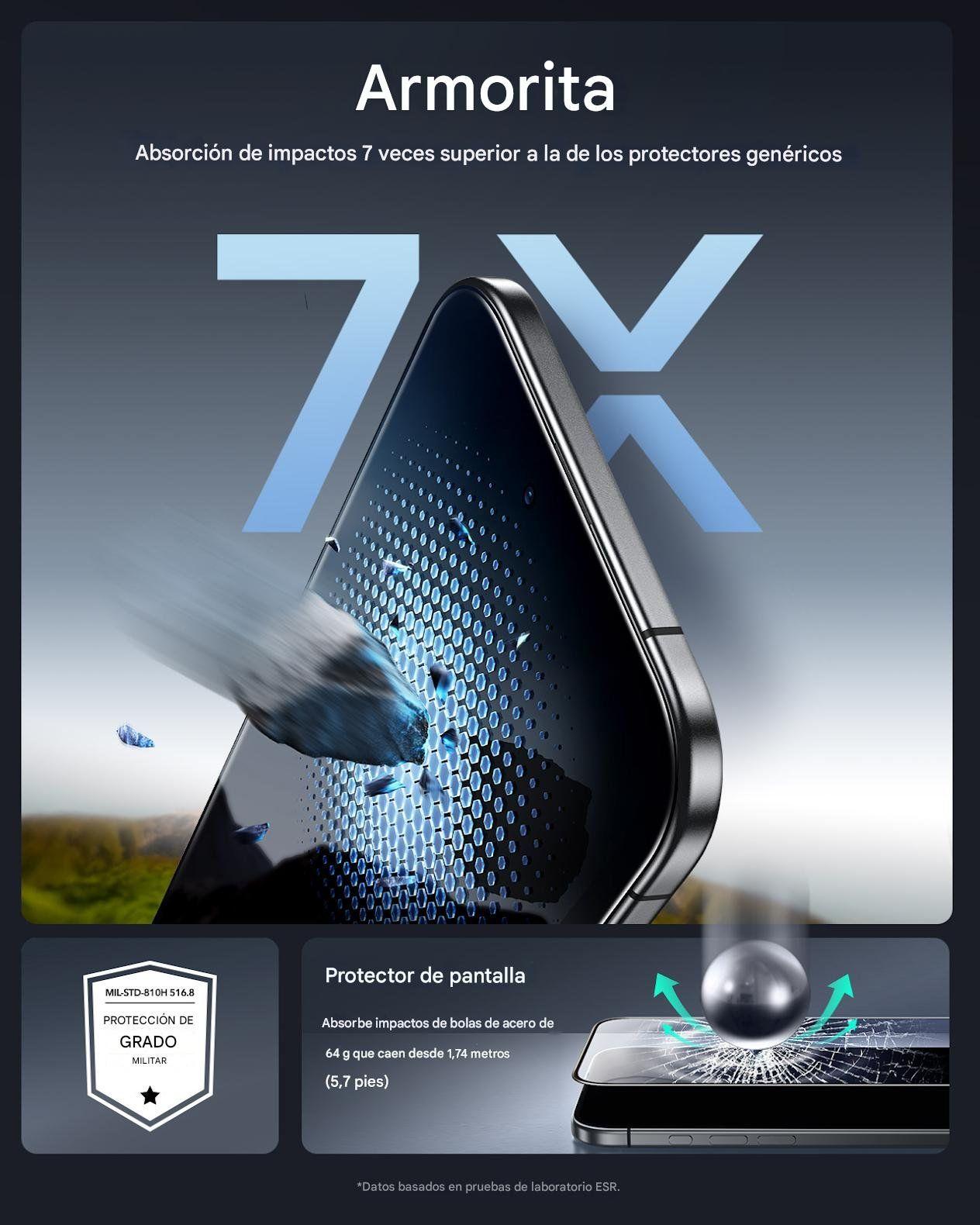 Para iPhone 17 Air - ESR Vidrio Blindado Con Instalador-3