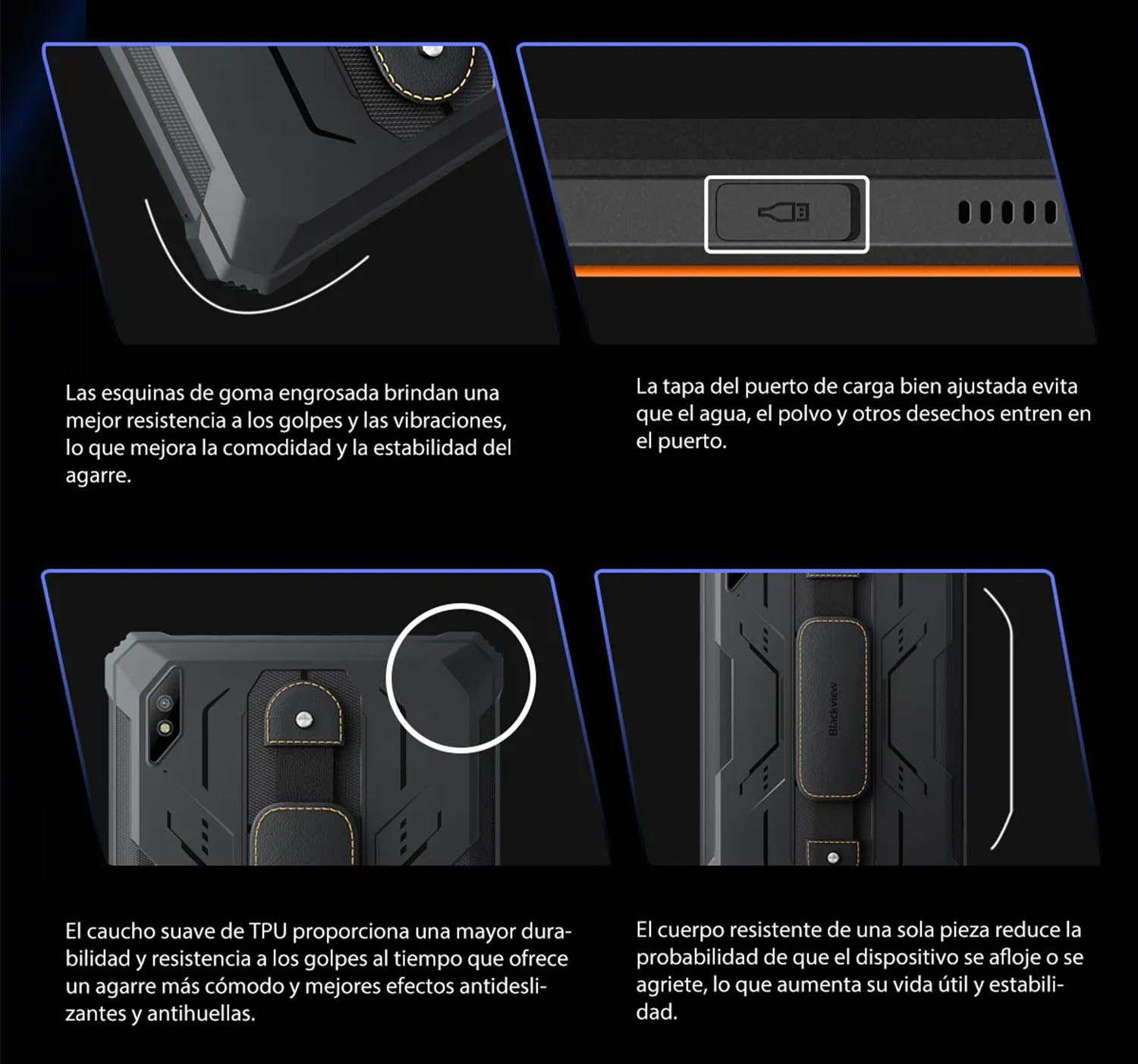 Tablet Rugged 4G Blackview Active 8 Pro Resiste Golpes Agua-4