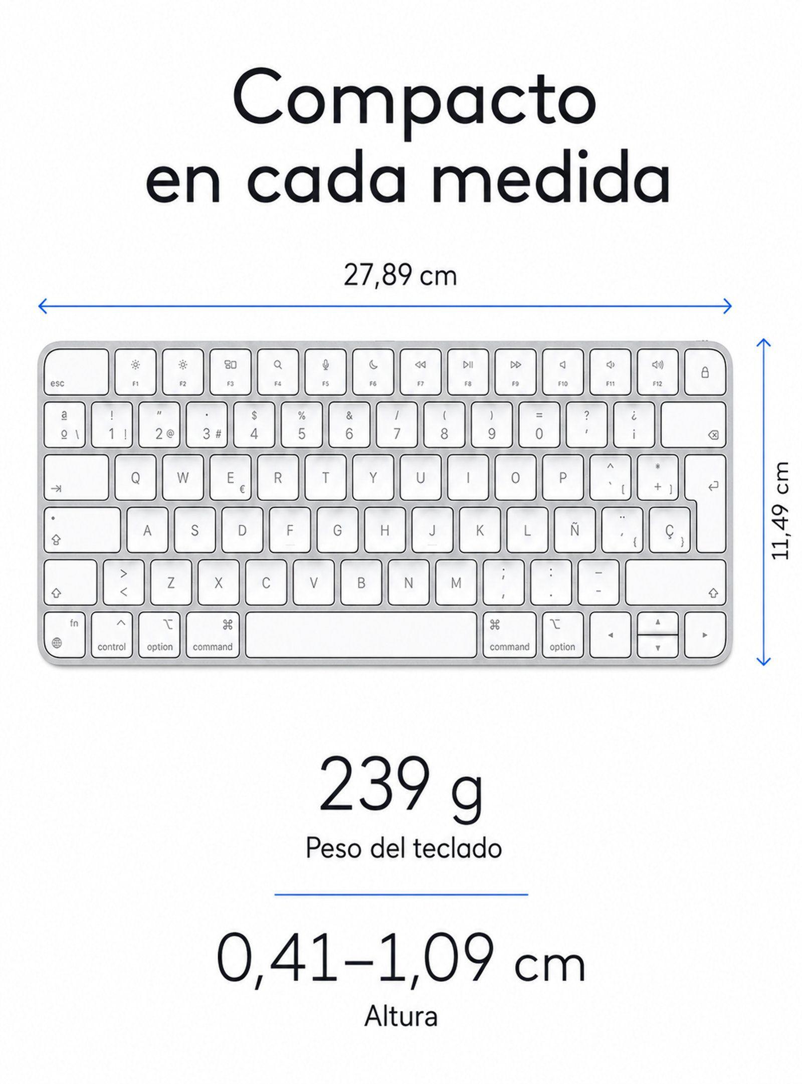 Teclado Apple Magic Keyboard MK2A3E/A Español Bluetooth-2