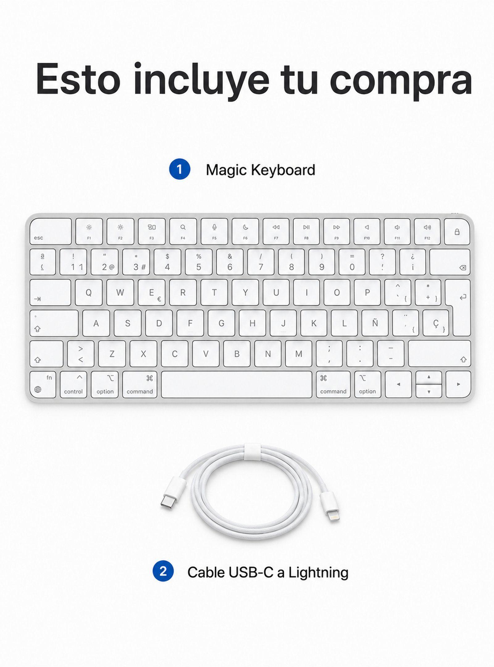 Teclado Apple Magic Keyboard MK2A3E/A Español Bluetooth-8