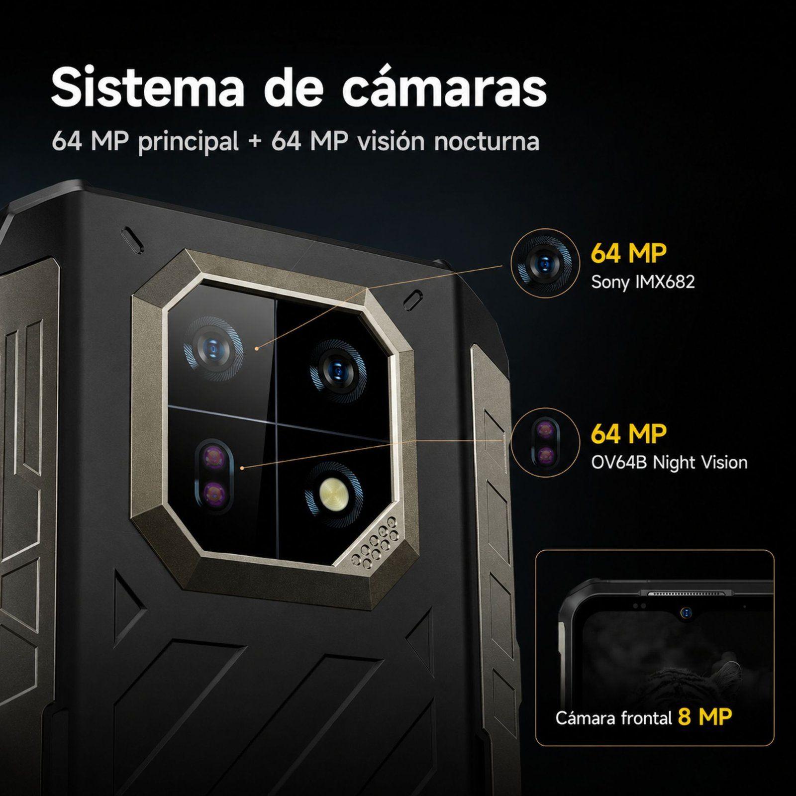 Ulefone Armor 22 Pro e-SIM Celular Rugged 8GB 128GB Delgado-3