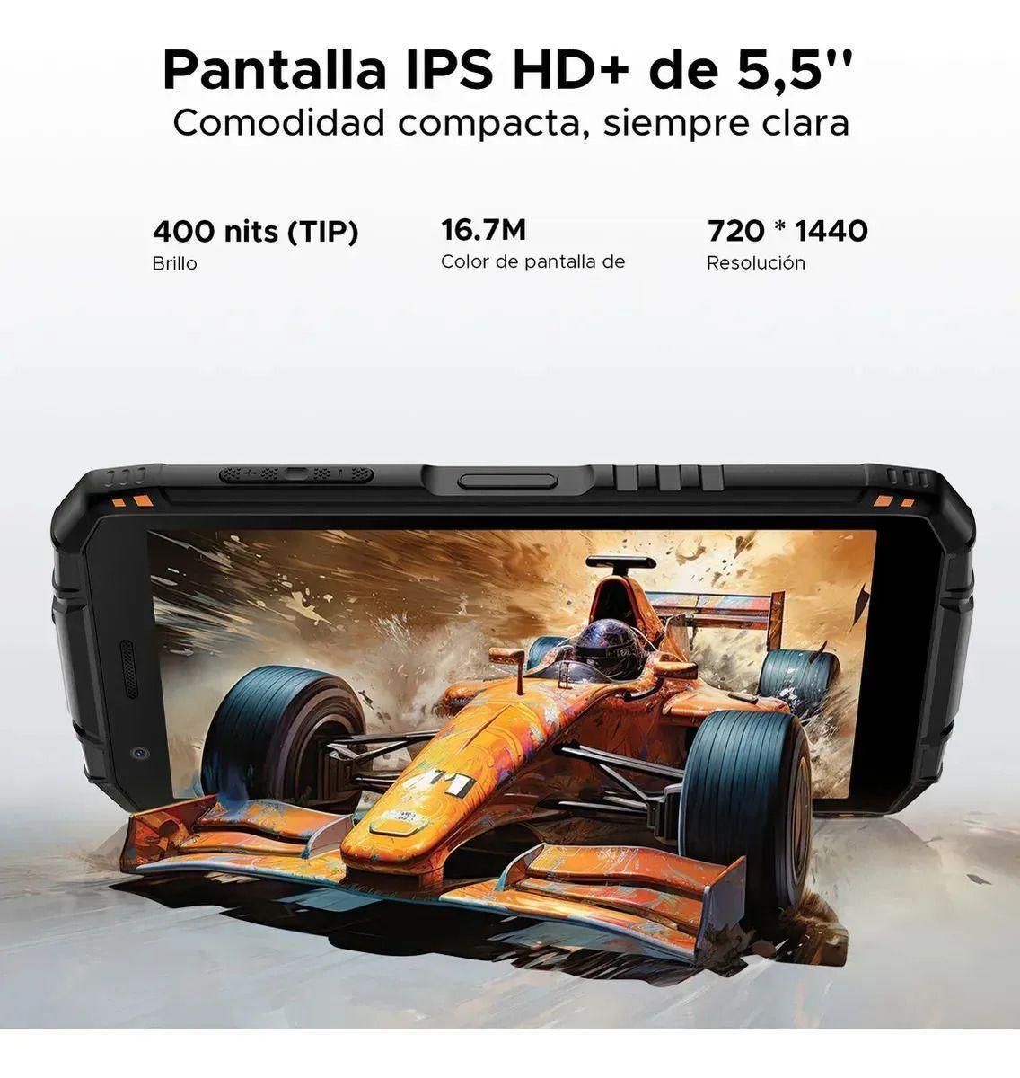 Doogee Fire 3 Rugerizado 5.5 Android 15 8.350mah Compacto Naranja-2