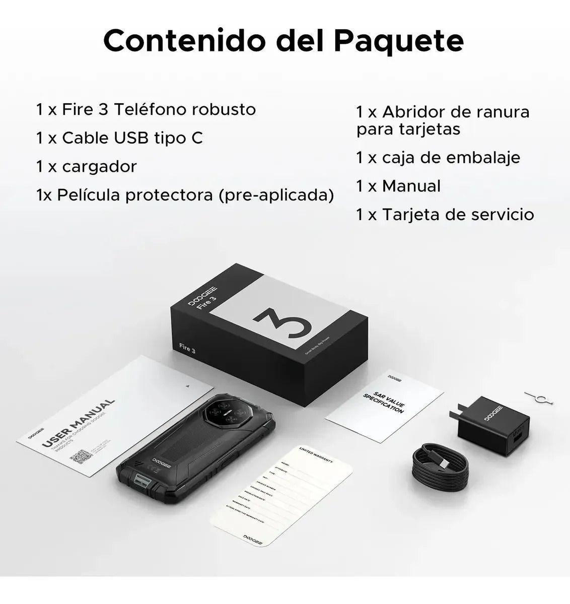 Doogee Fire 3 Rugerizado 5.5 Android 15 8.350mah Compacto Naranja-7