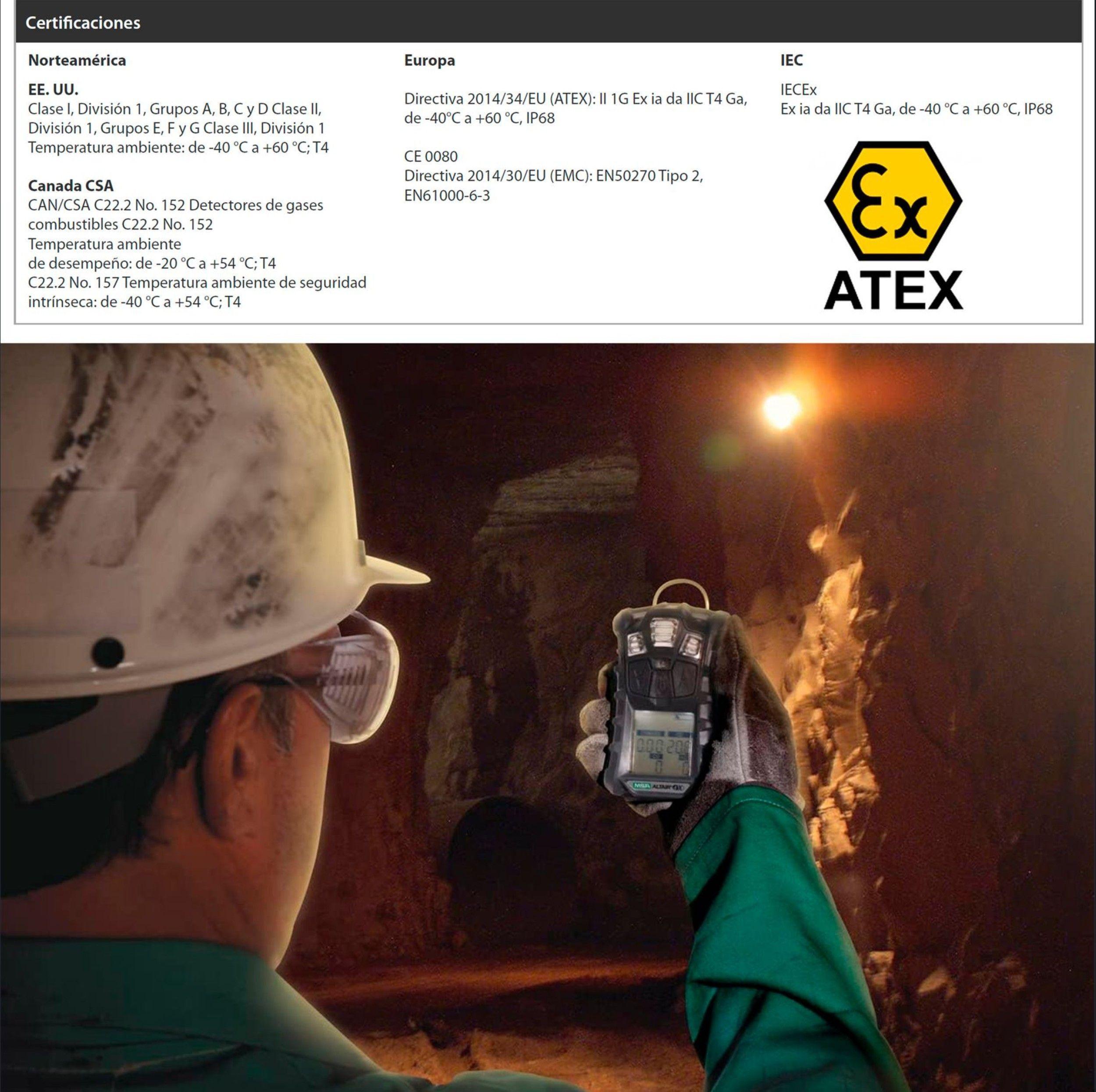 MSA ALTAIR 4XR Detector multig s Monitoreo gases Honeywell-4