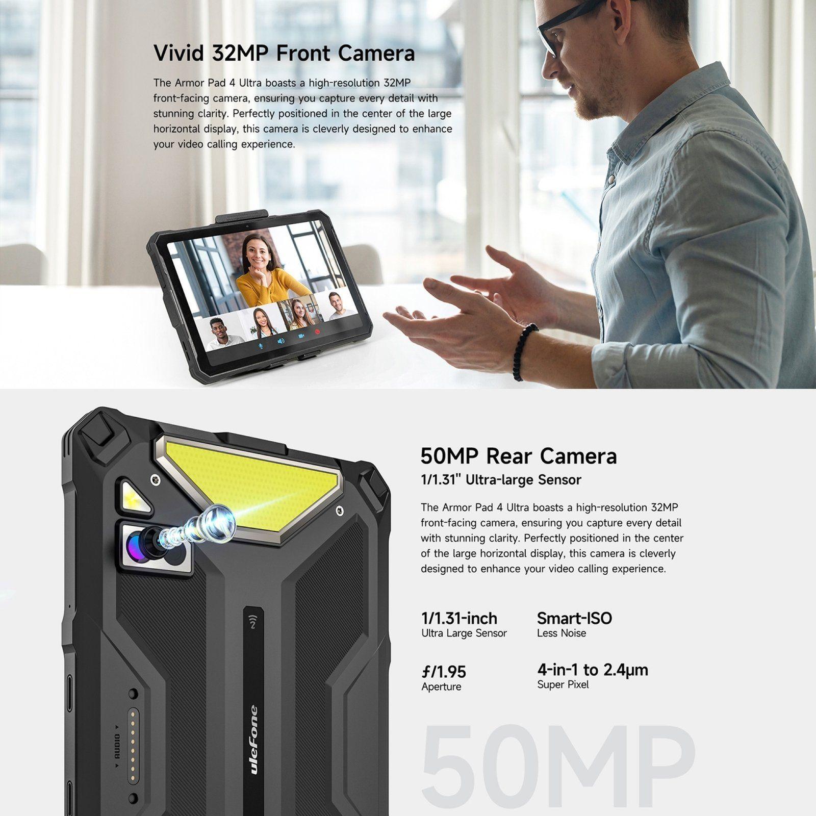 Ulefone Armor Pad 4 Ultra con Cámara Térmica Tablet Rugged-6