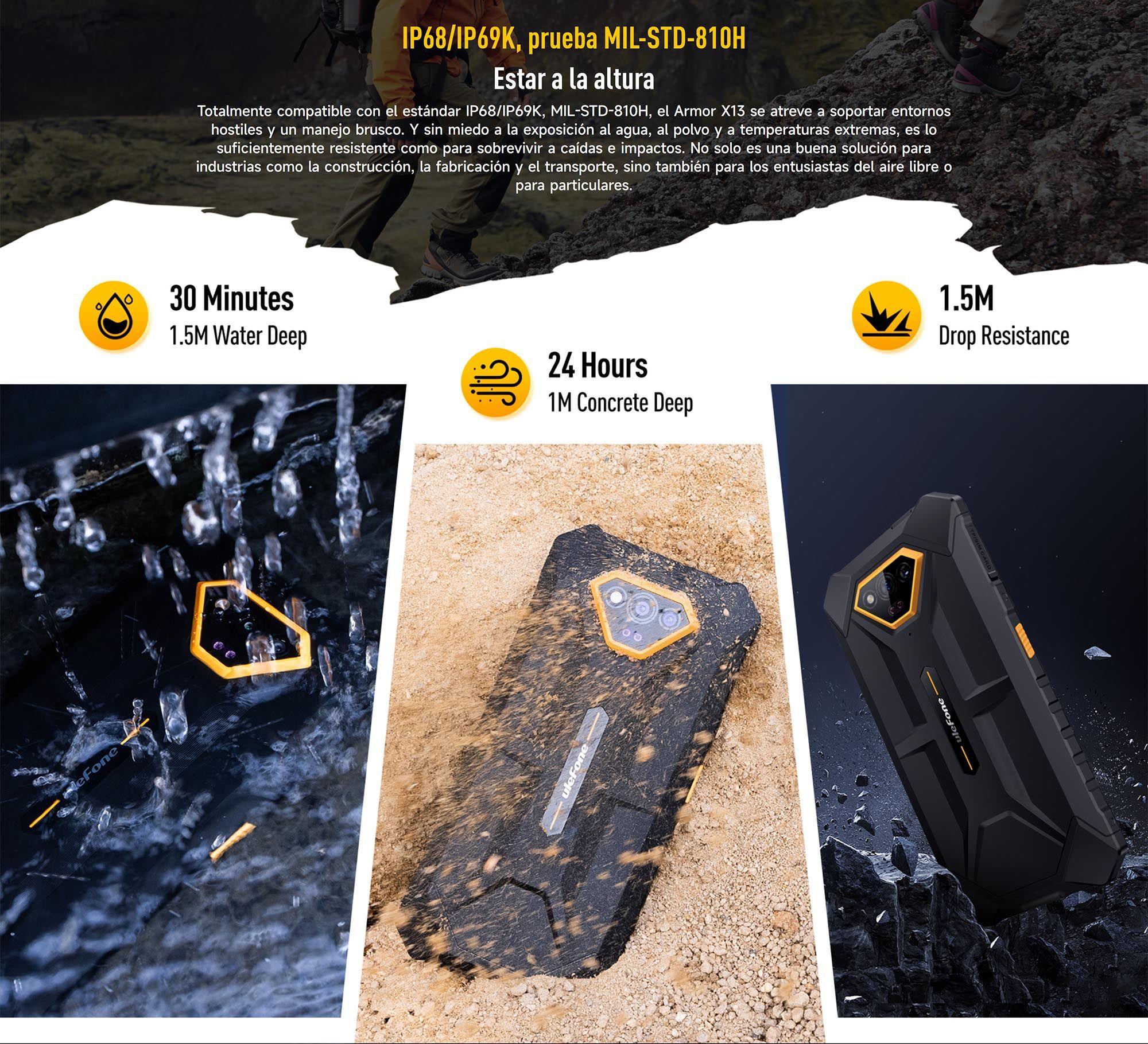 Armor X13 - Rugged Resistente: Golpes Polvo y Agua-2